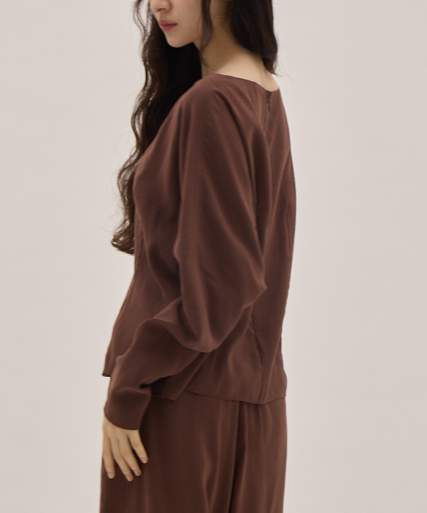 RAYON-POLYESTER BROAD BLOUSE YLEVE