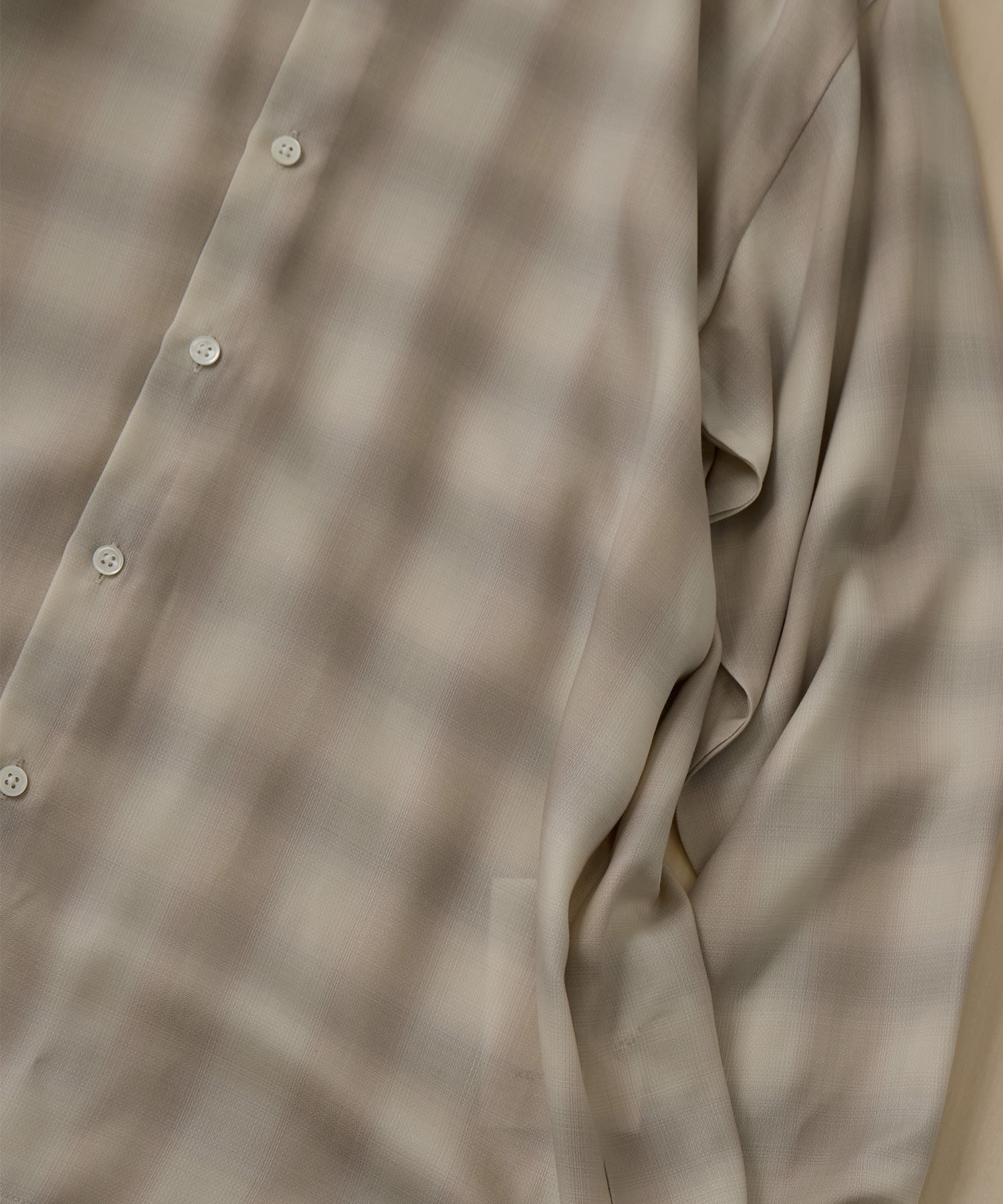 キュプラアムンゼンオンブレチェックシャツ KEY TIMEZ