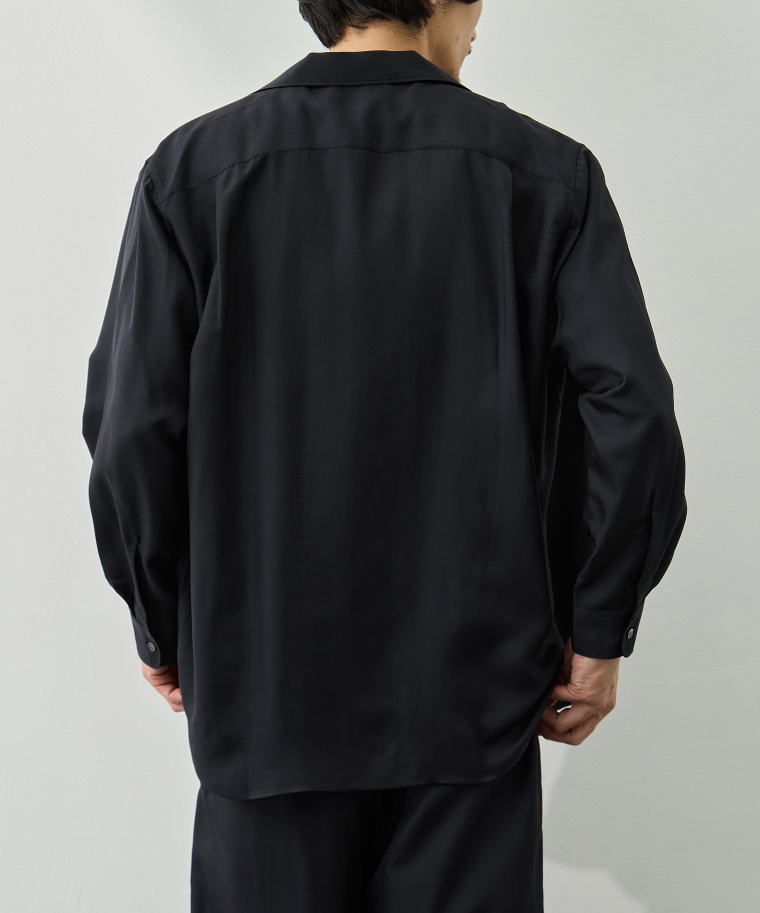 VACANCES / WASHABLE MATTE SILK LS SHIRT BODHI