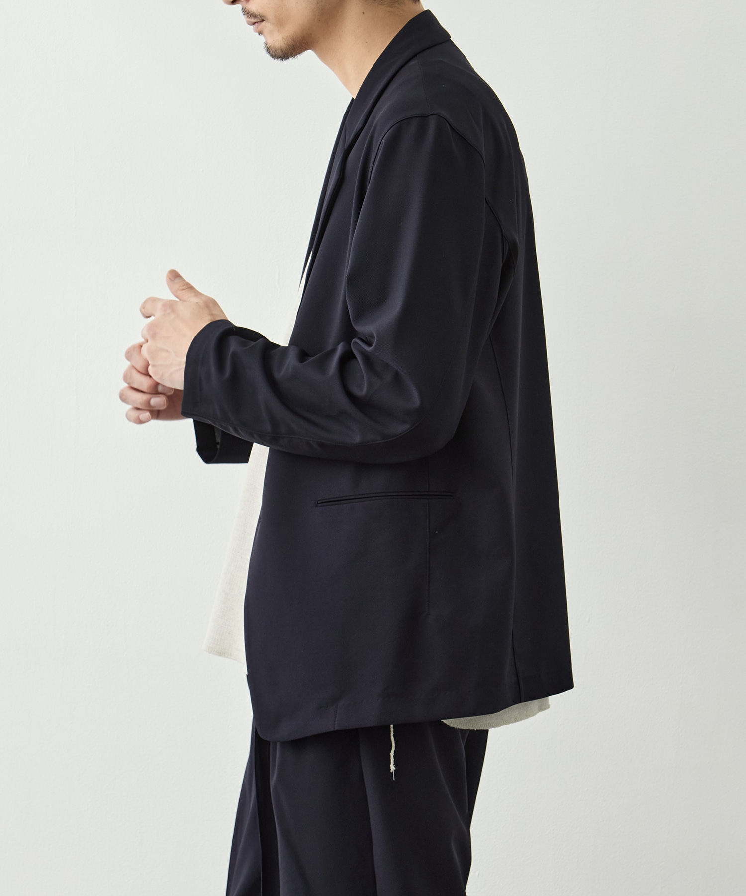 Single Breasted Easy Jacket GOOD PEOPLE GOOD STITCHING GOOD PRODUCT
