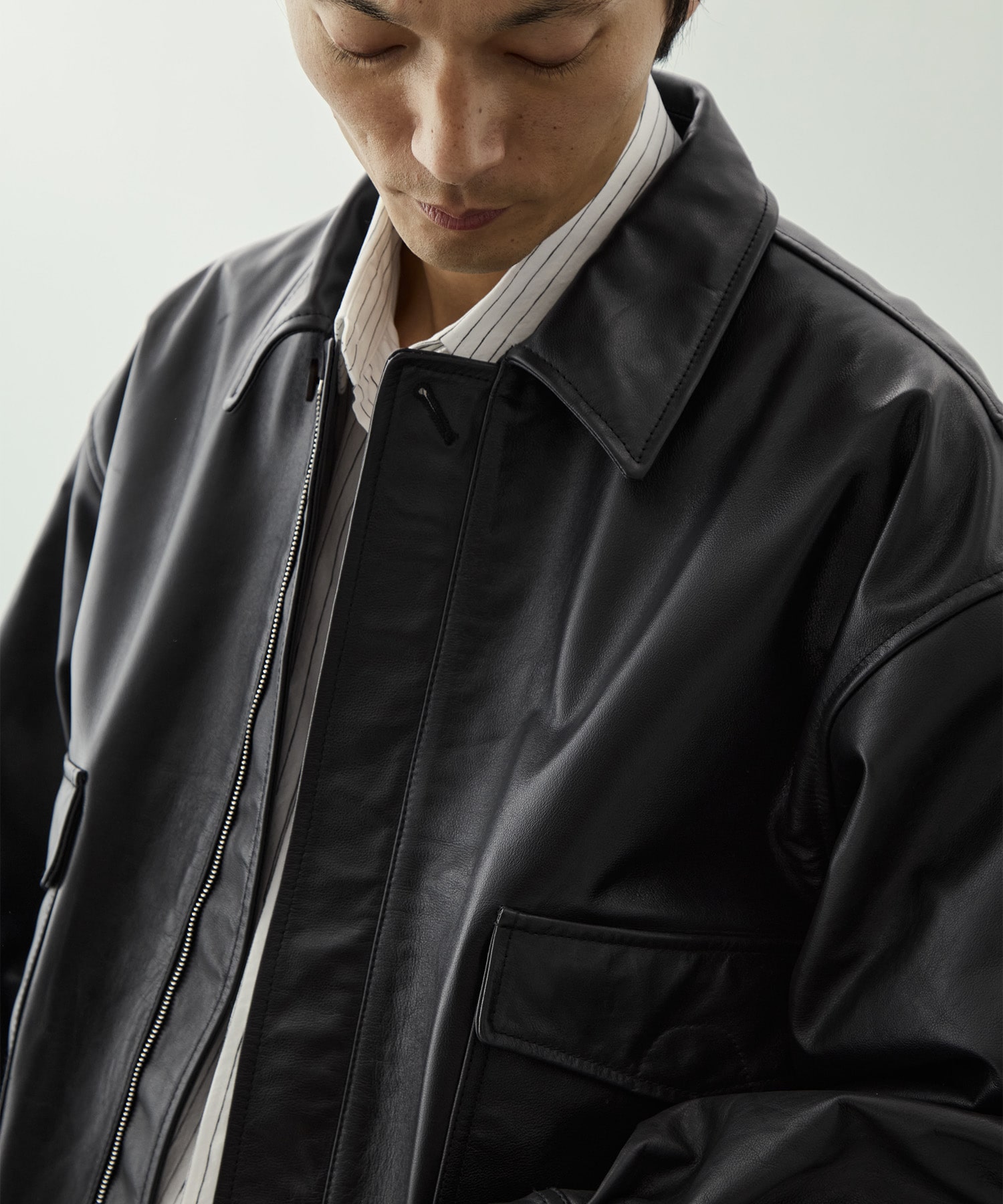 別注 Leather Flight Jacket YOKE