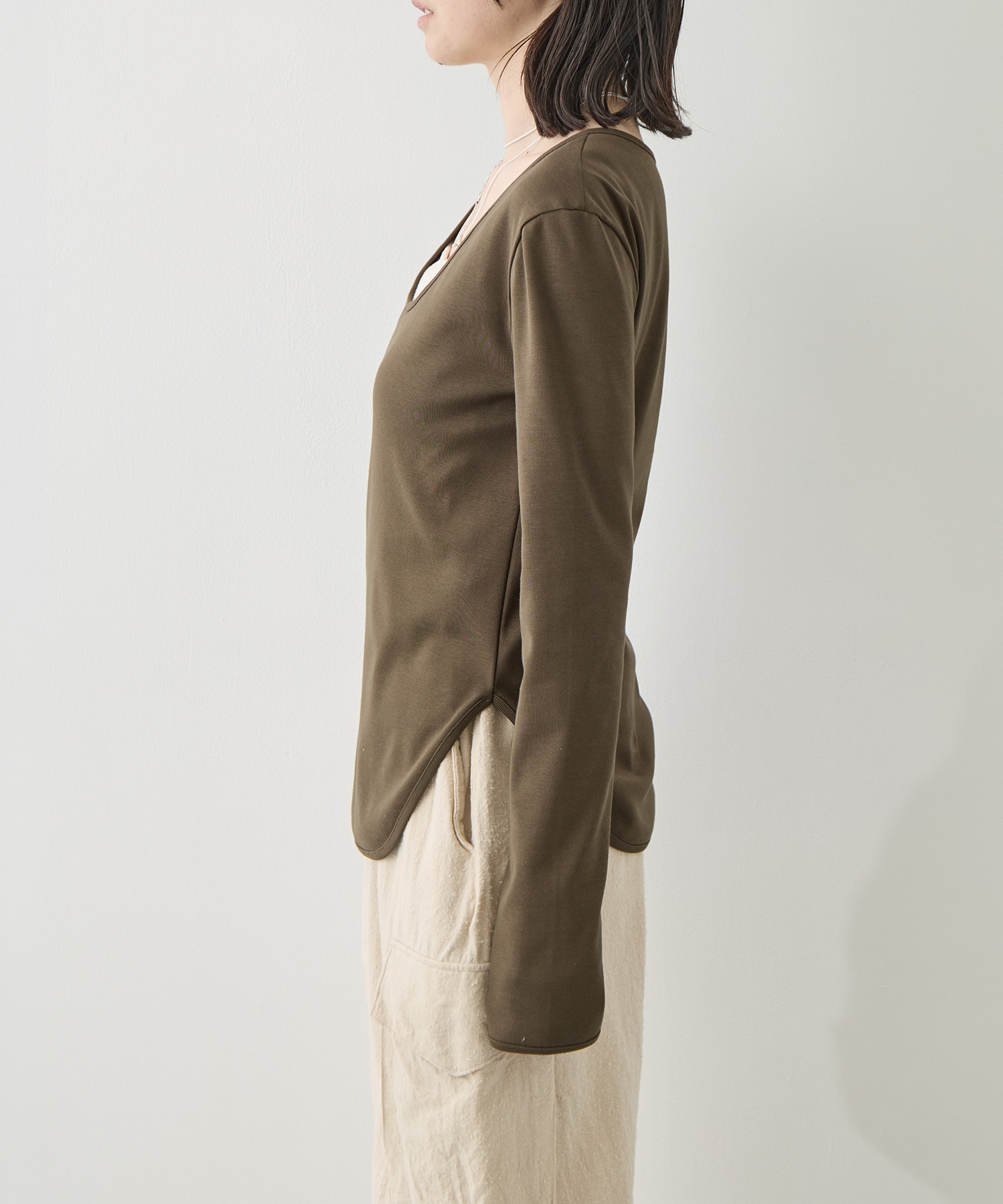 Sanfokin Cotton 2way L/S T-shirt WRAPINKNOT