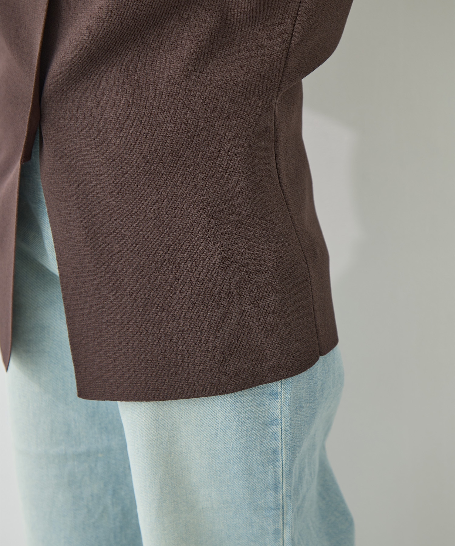 Dry Milano-rib Knit Vest WRAPINKNOT