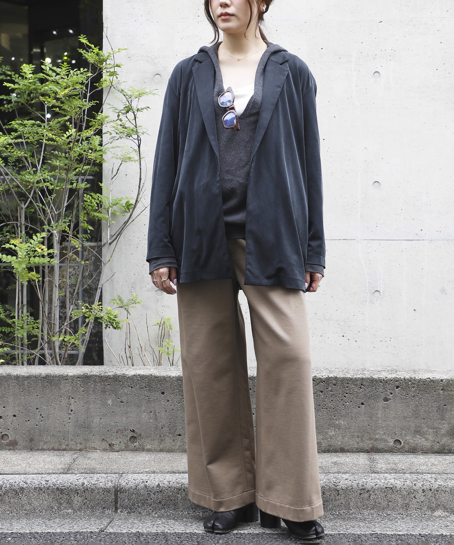 Peach Saten Shirt Jacket PHEENY