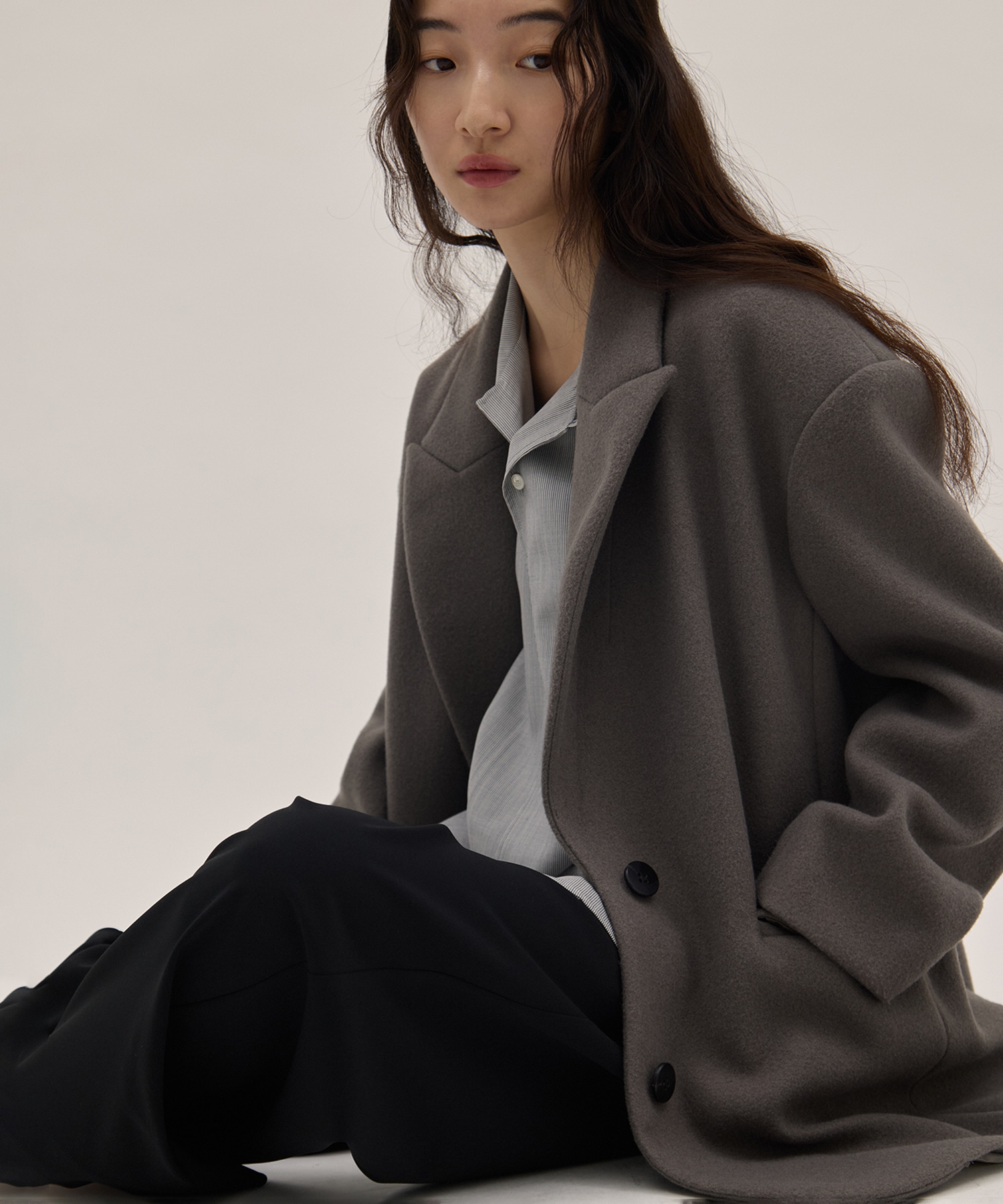 Needle rever stretch Jacket Coat 