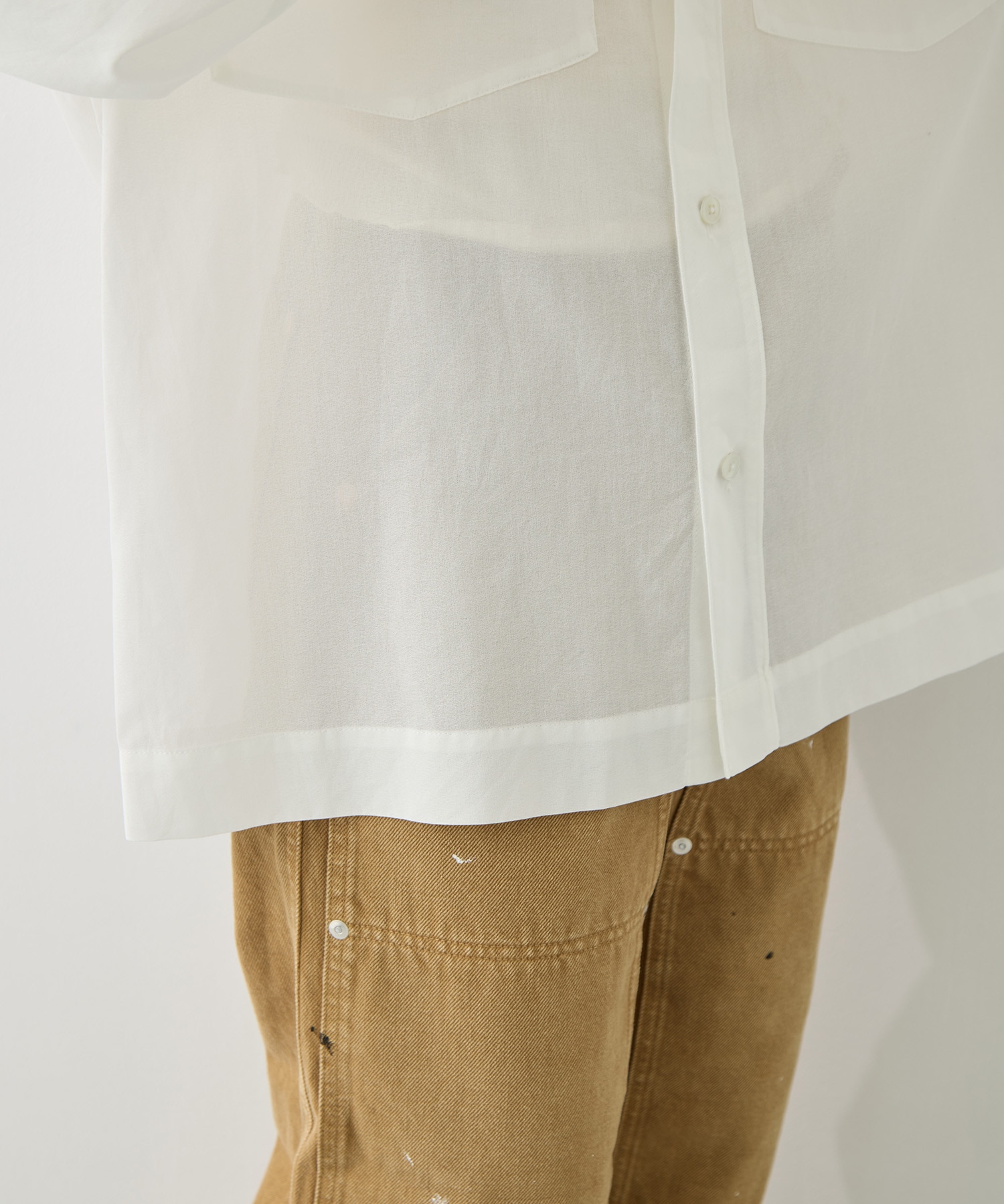 COTTON GEORGETTE OVER SHIRTS TOURNON.