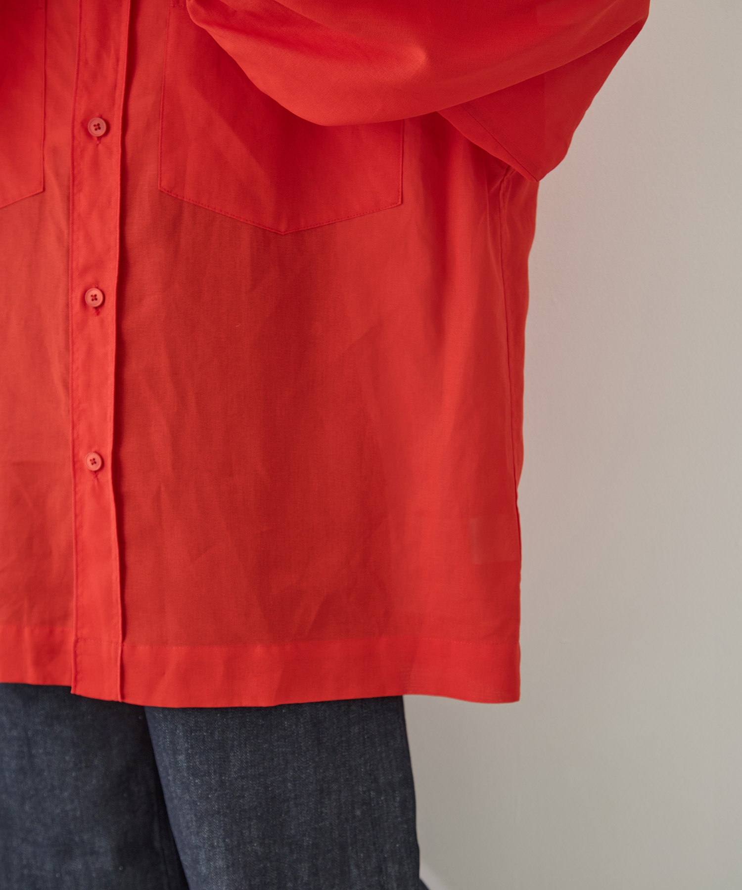 COTTON GEORGETTE OVER SHIRTS TOURNON.