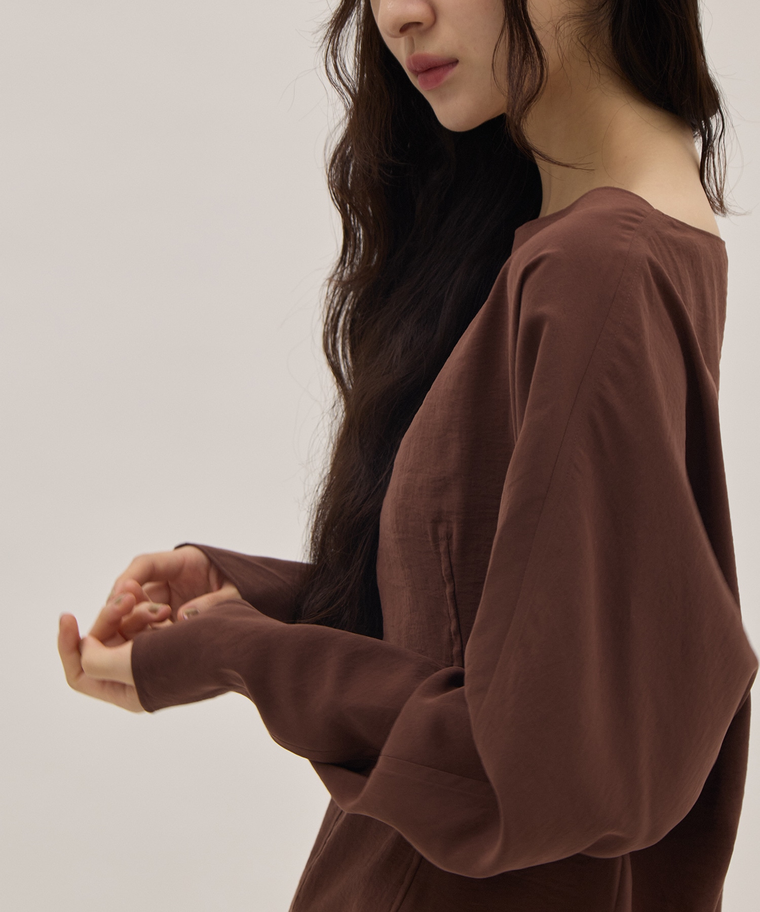 RAYON-POLYESTER BROAD BLOUSE YLEVE