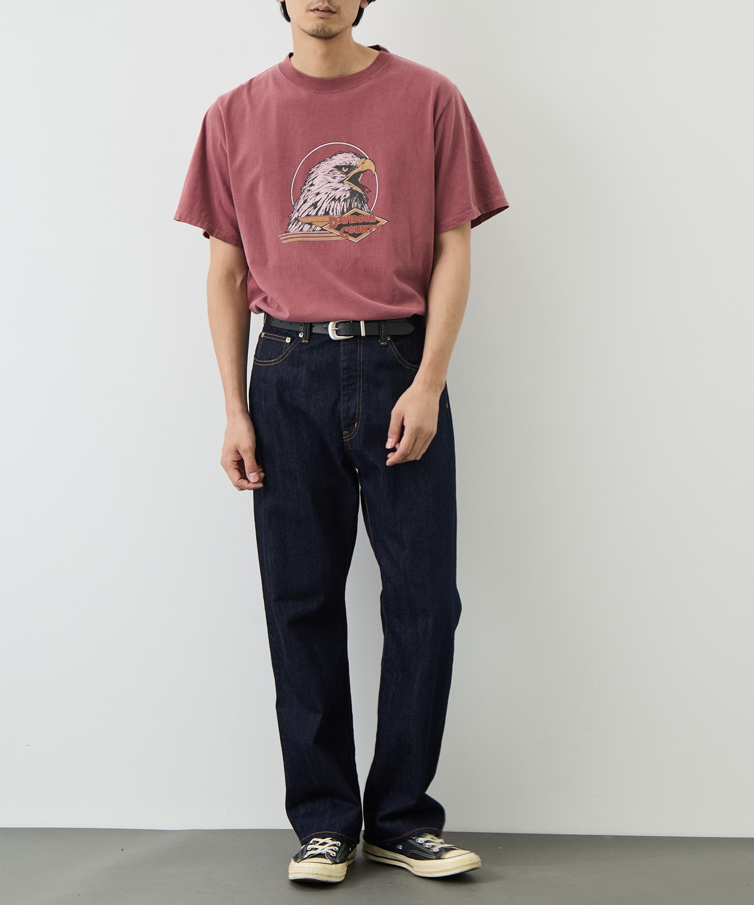 別注 HARD SP加工20/-天竺レギュラーT(DAVIDSON COUNTY) REMI RELIEF