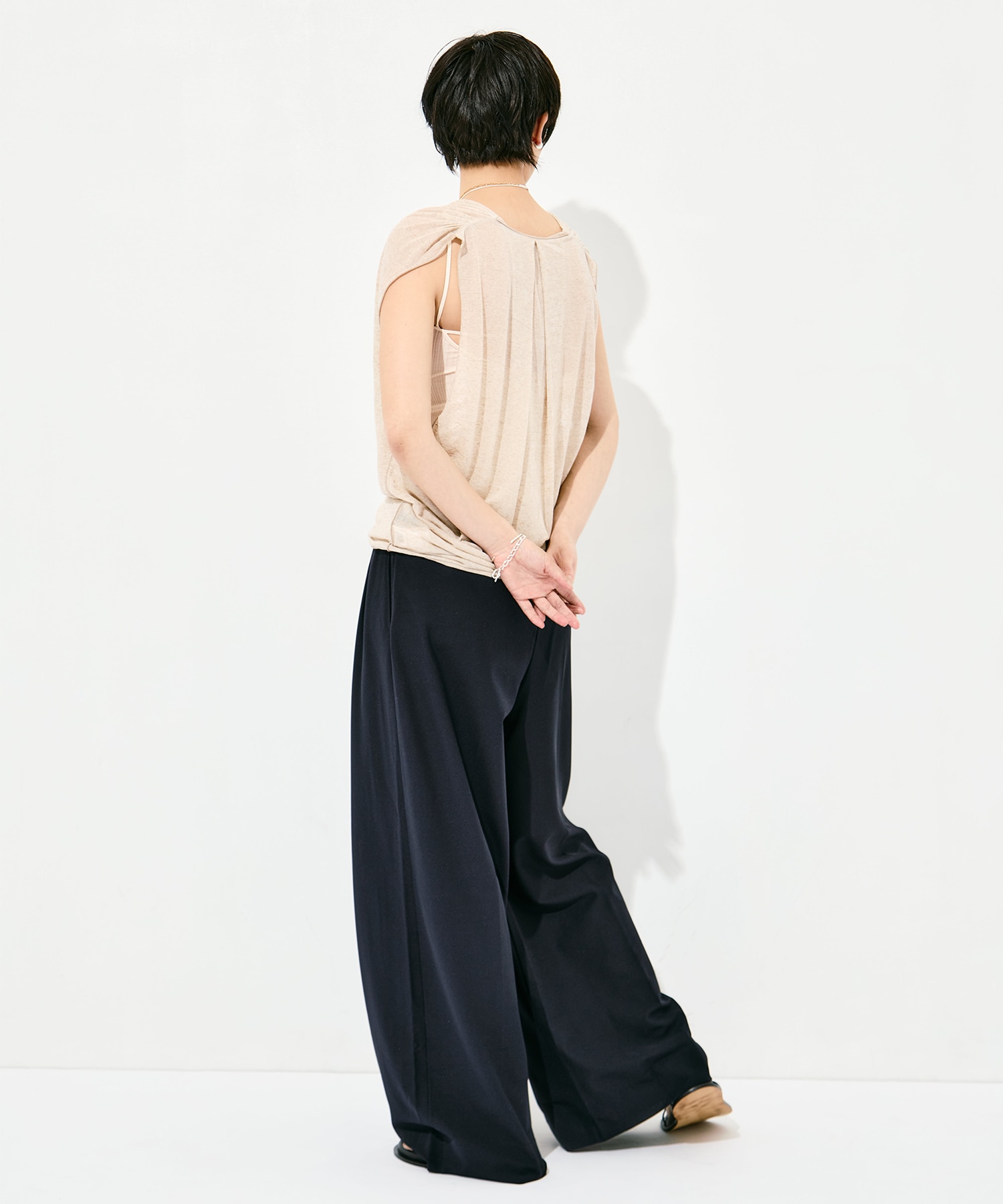 Draped No Sleeve Pull Over GOOD PEOPLE GOOD STITCHING GOOD PRODUCT