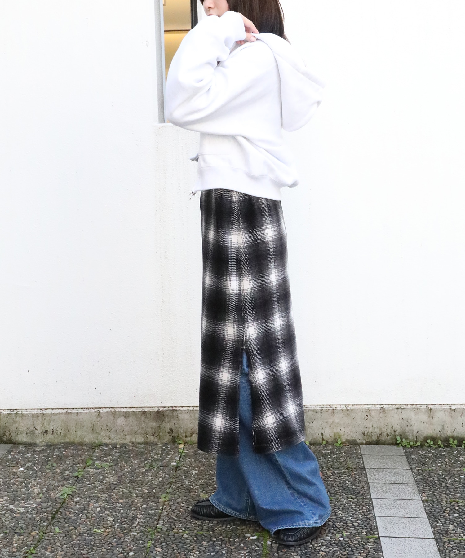 別注Ombre Check Camisole Dress PHEENY