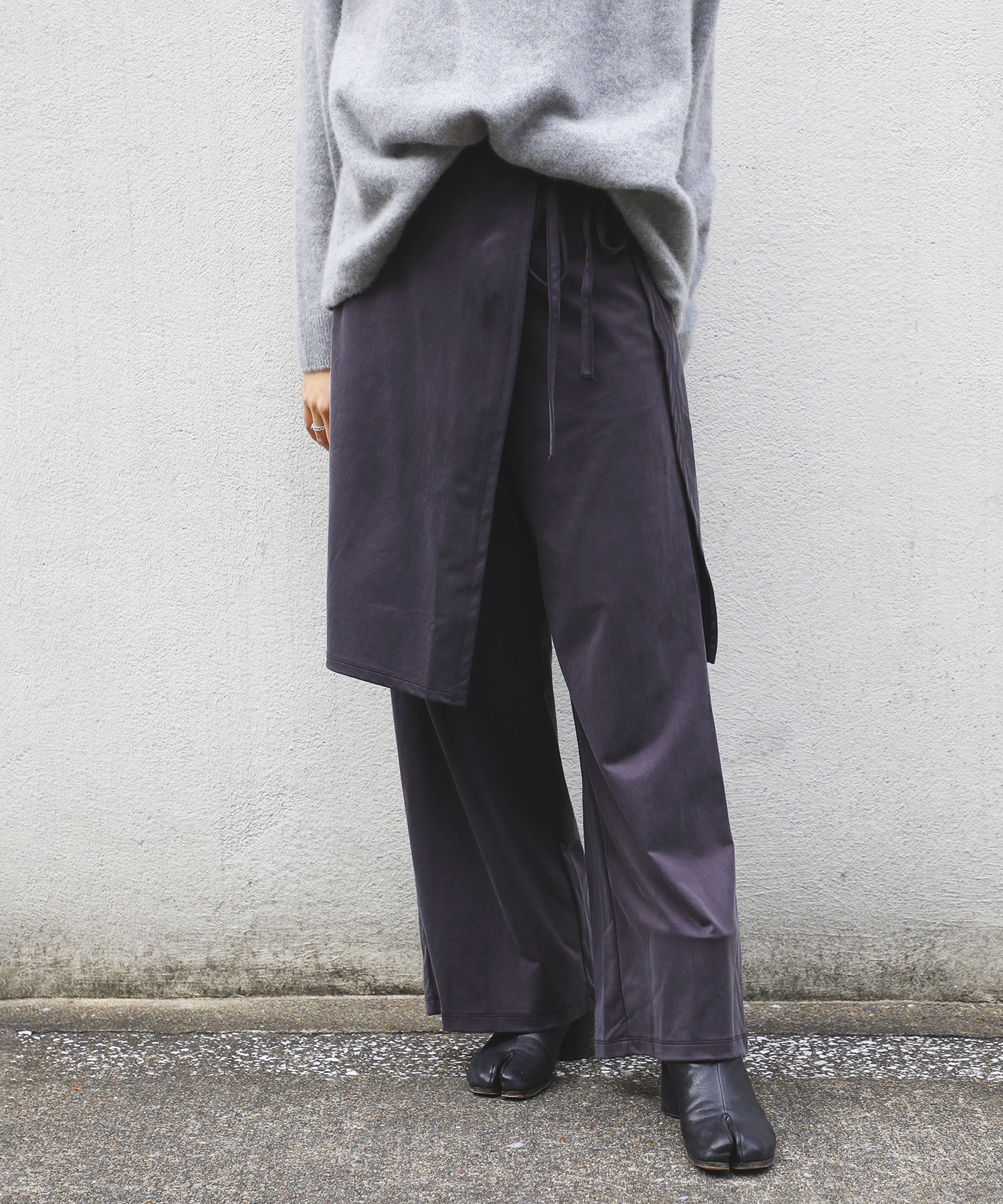 Peach Saten Layered Apron Pants PHEENY
