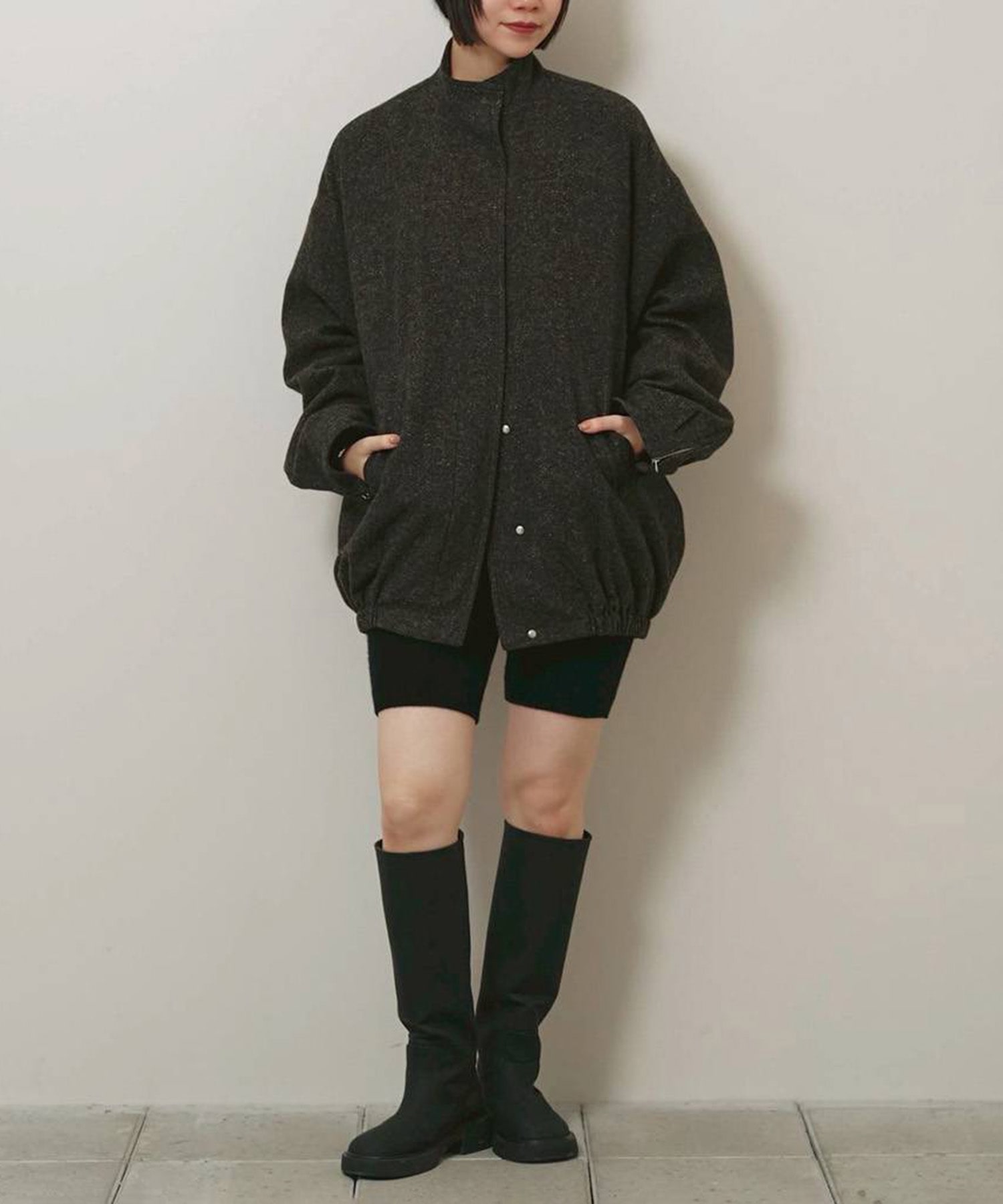 Silknep Tweed Blouson TODAYFUL