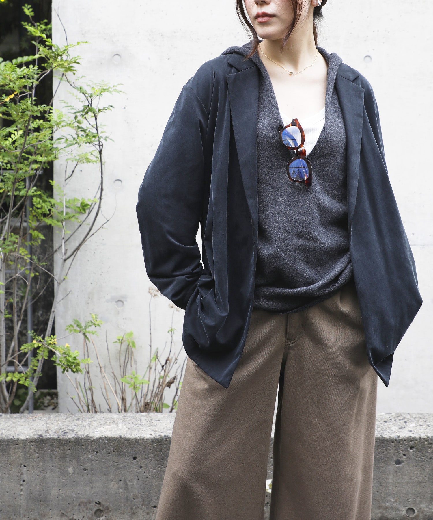 Peach Saten Shirt Jacket PHEENY