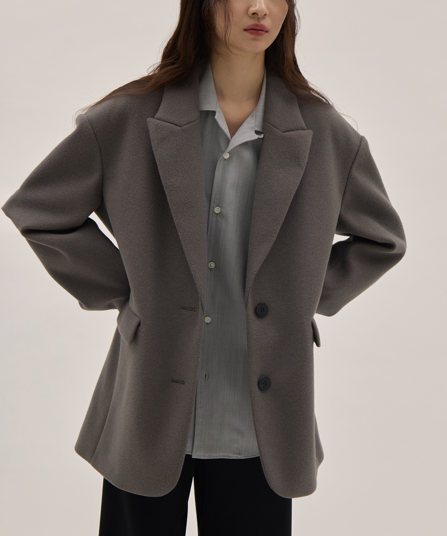 Needle rever stretch Jacket Coat 