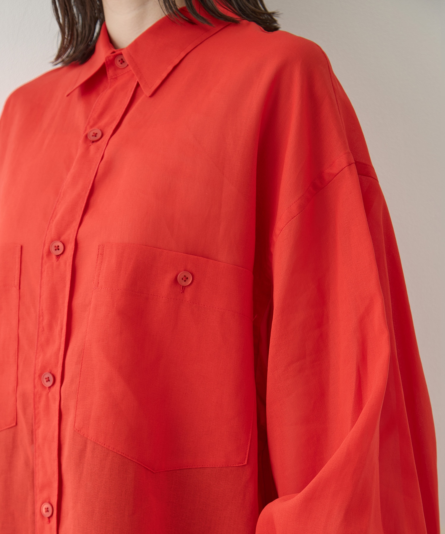 COTTON GEORGETTE OVER SHIRTS TOURNON.