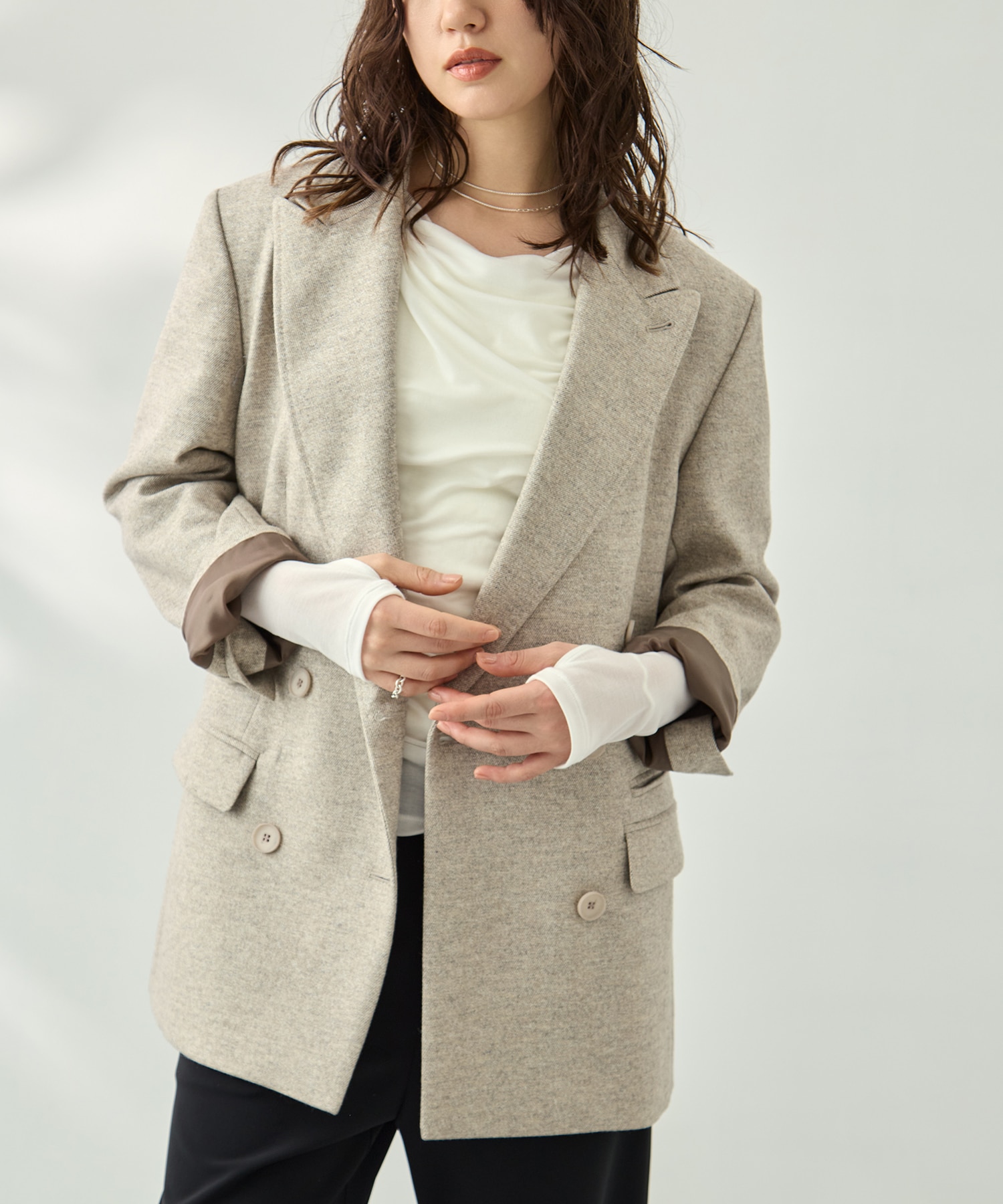 ドレープカットソー KEY TIMEZ