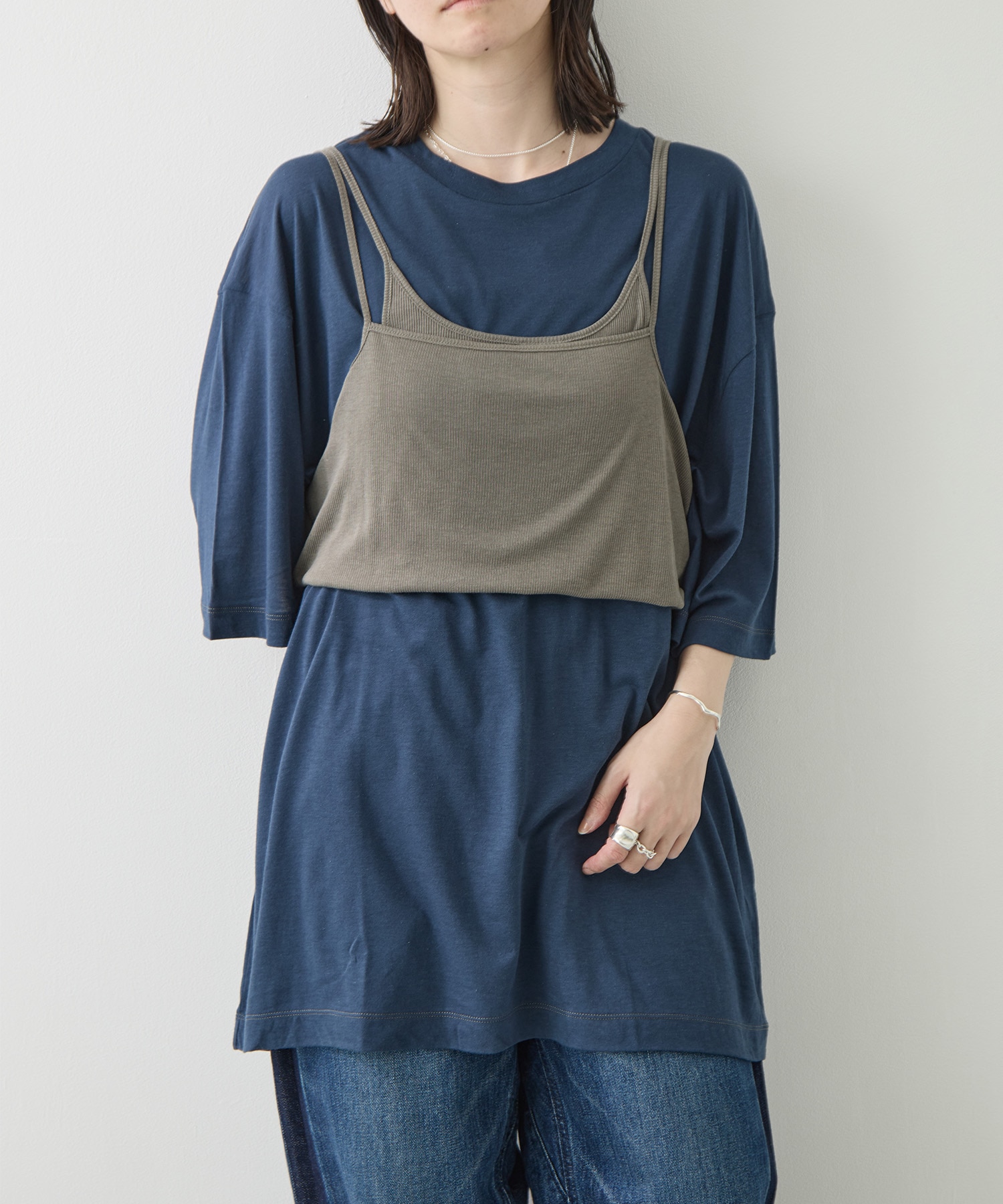 Camisole Top & Loose-fitting Tee - Unit Tops RhodolirioN