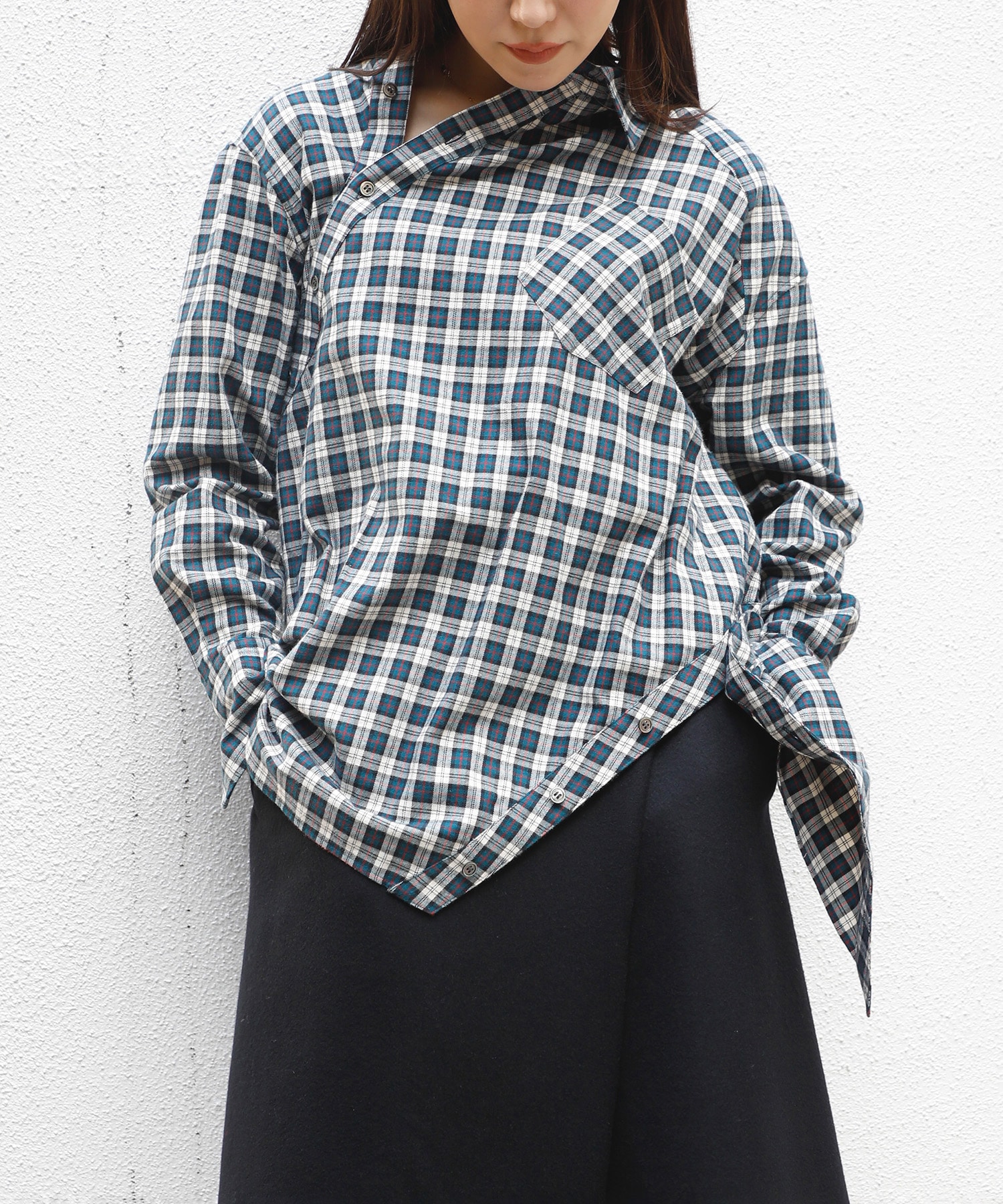 Check Diagonal Shirt INSCRIRE