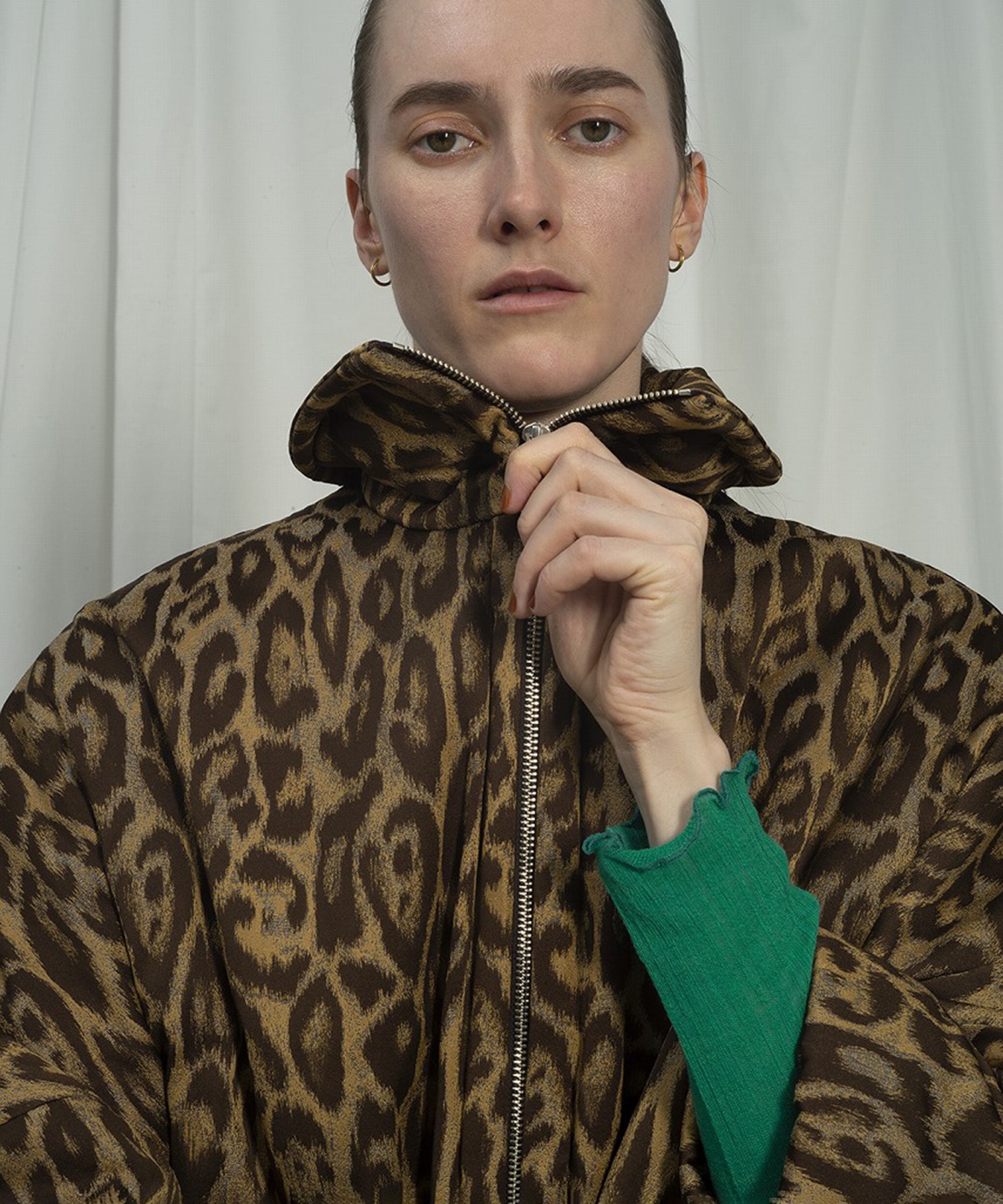 JACQUARD LEOPARD BATTING CT TOURNON.