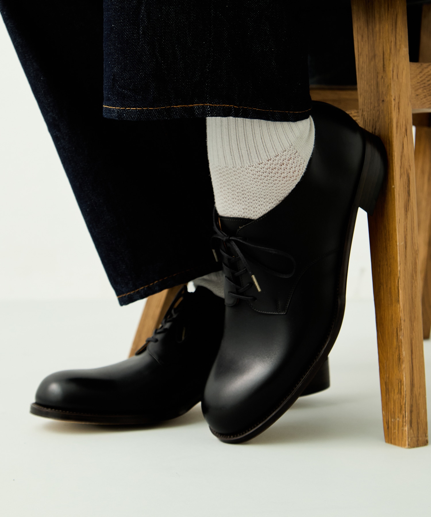 Blucher plain toe forme
