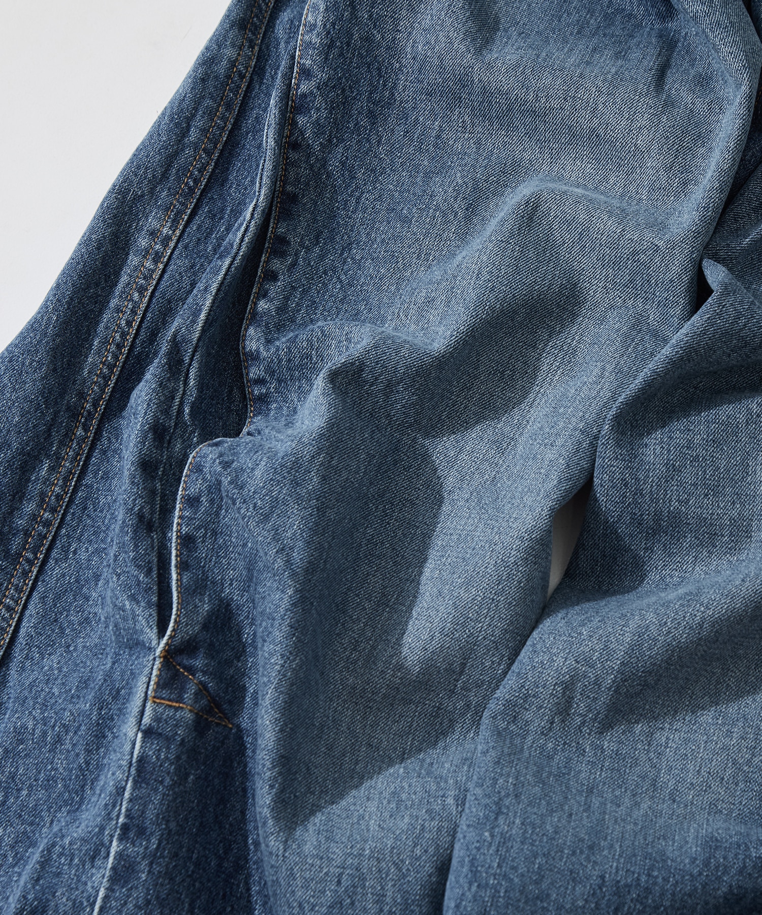 3D cutting denim pants KHOKI