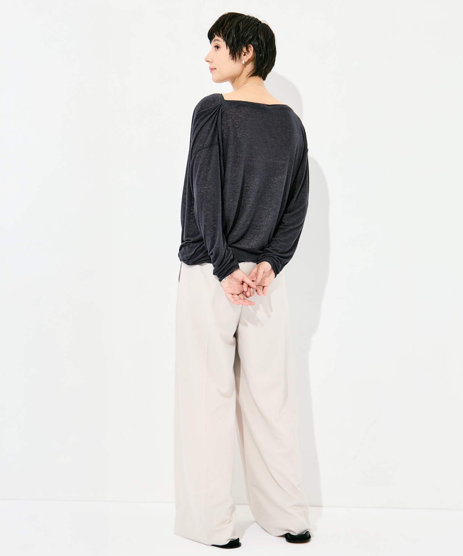 Draped Long Sleeve Pull Over GOOD PEOPLE GOOD STITCHING GOOD PRODUCT