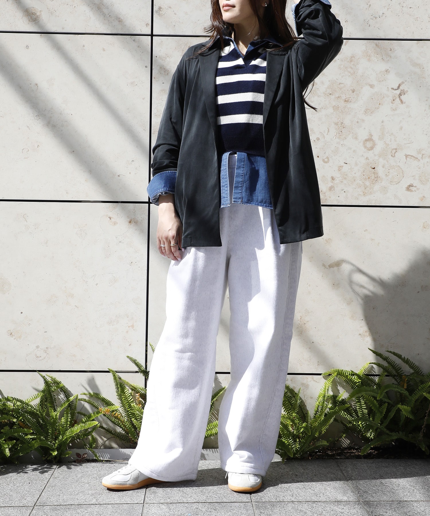Athletic Fleece Tucked Wide Pants PHEENY