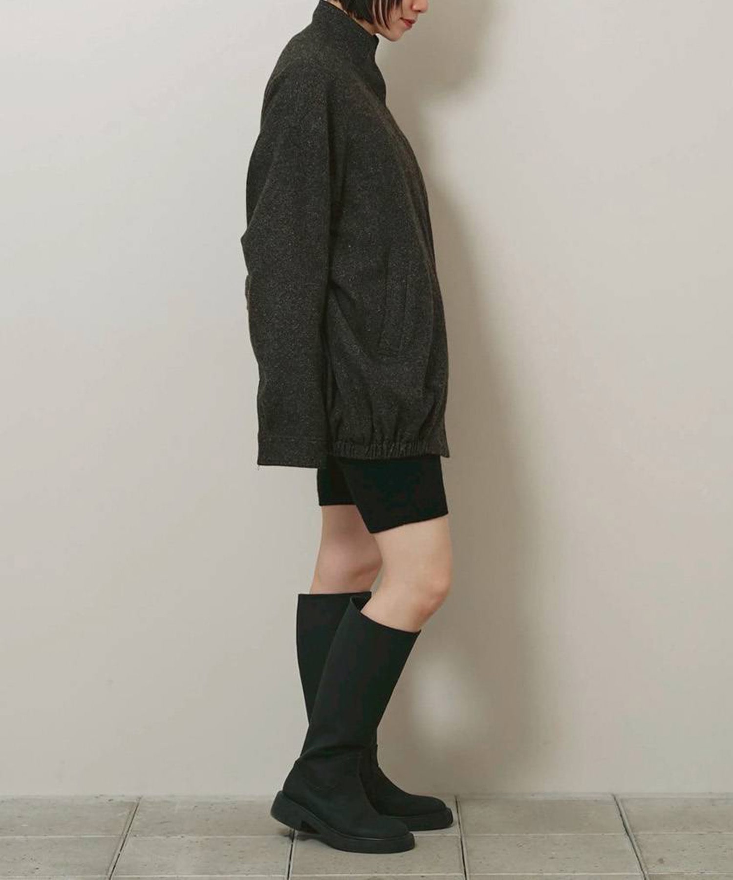 Silknep Tweed Blouson TODAYFUL