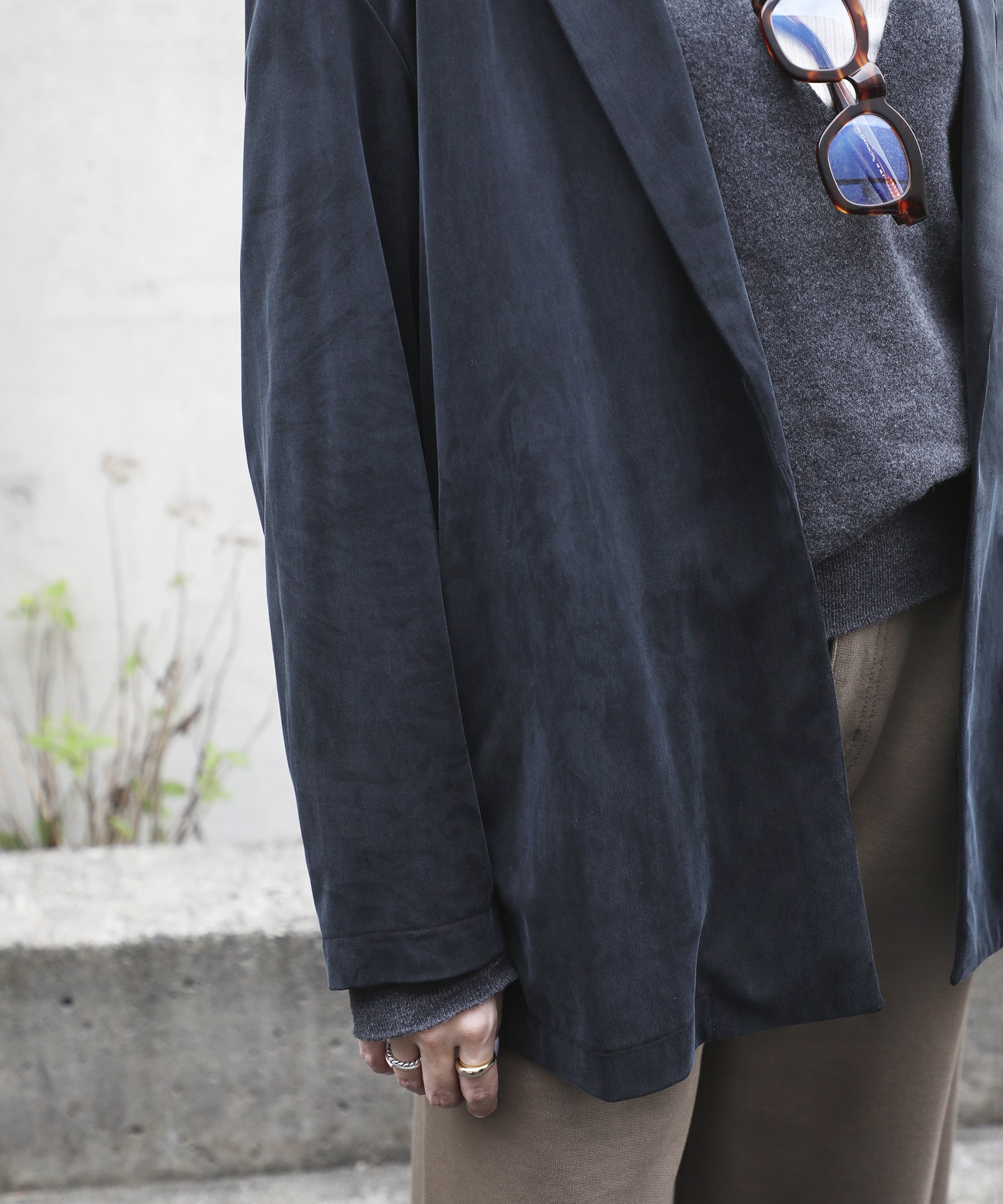 Peach Saten Shirt Jacket PHEENY