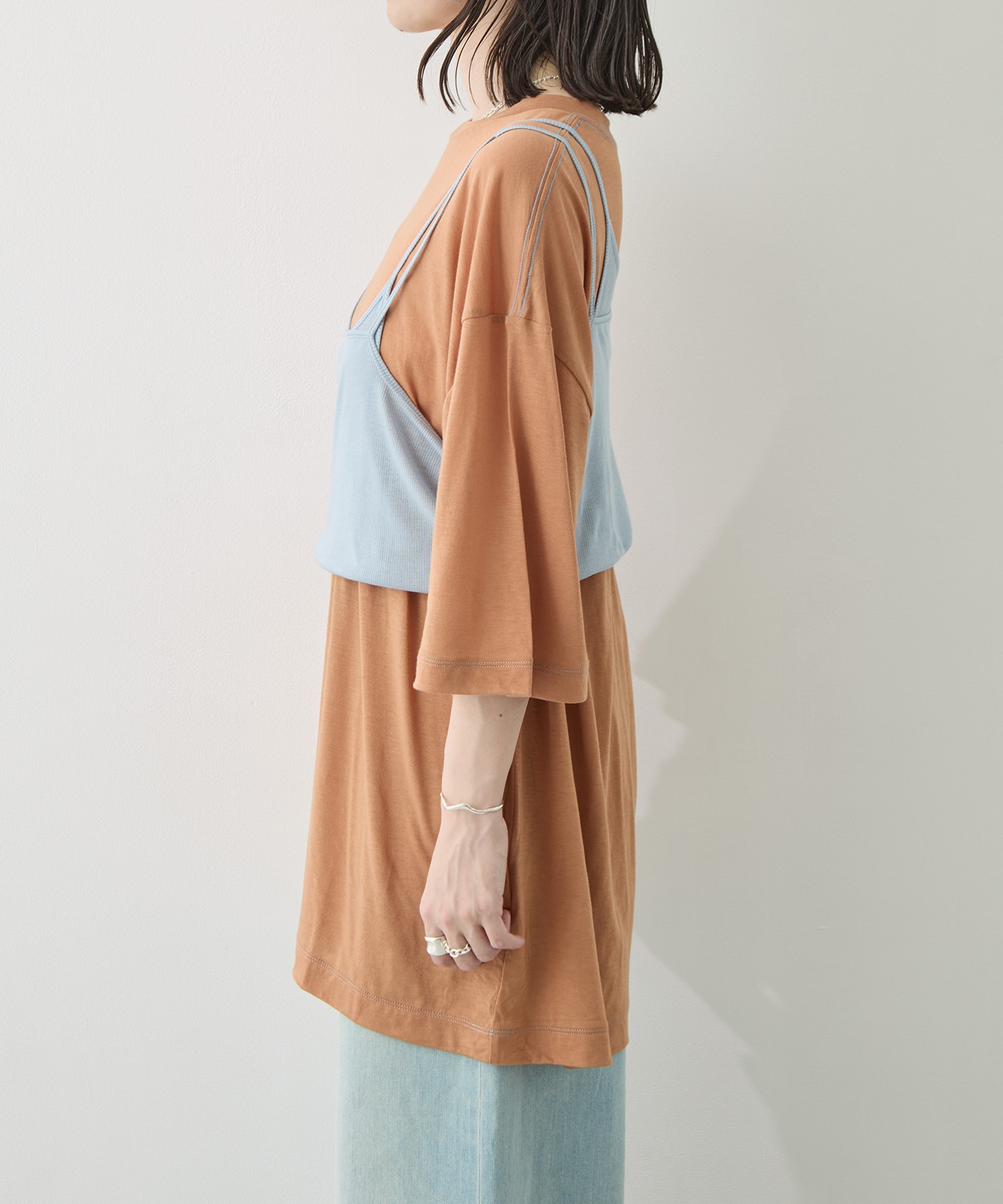 Camisole Top & Loose-fitting Tee - Unit Tops RhodolirioN