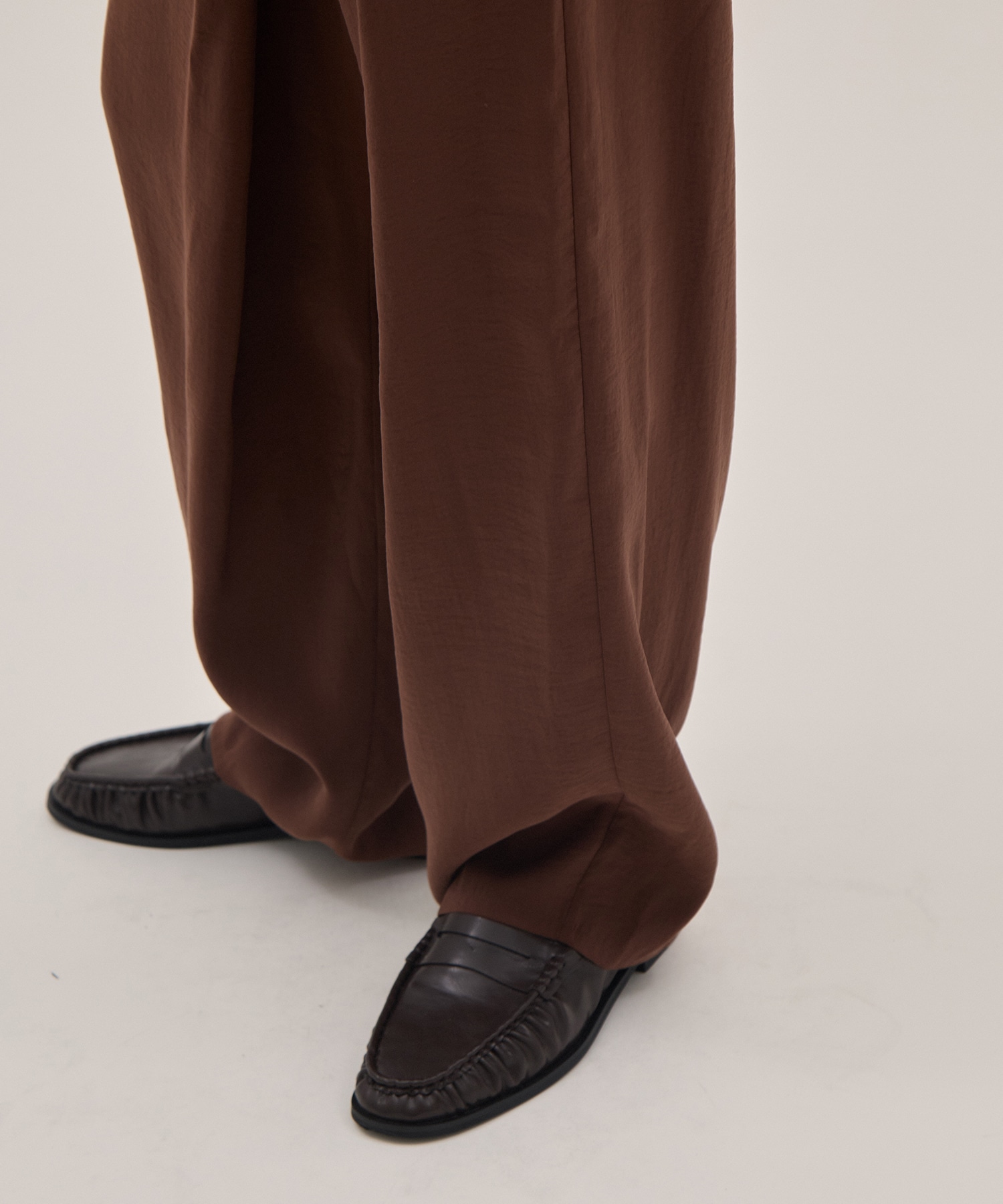 RAYON-POLYESTER BROAD TROUSERS YLEVE