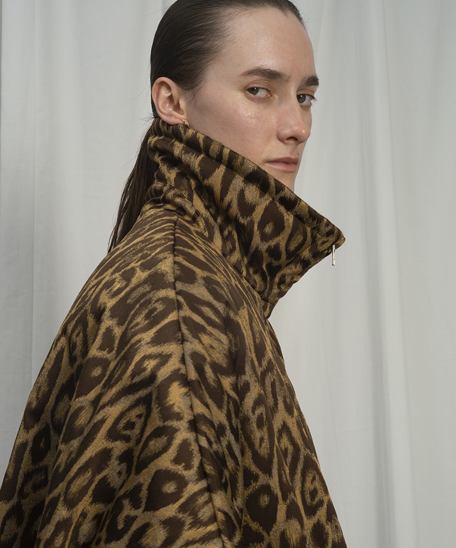 JACQUARD LEOPARD BATTING CT TOURNON.