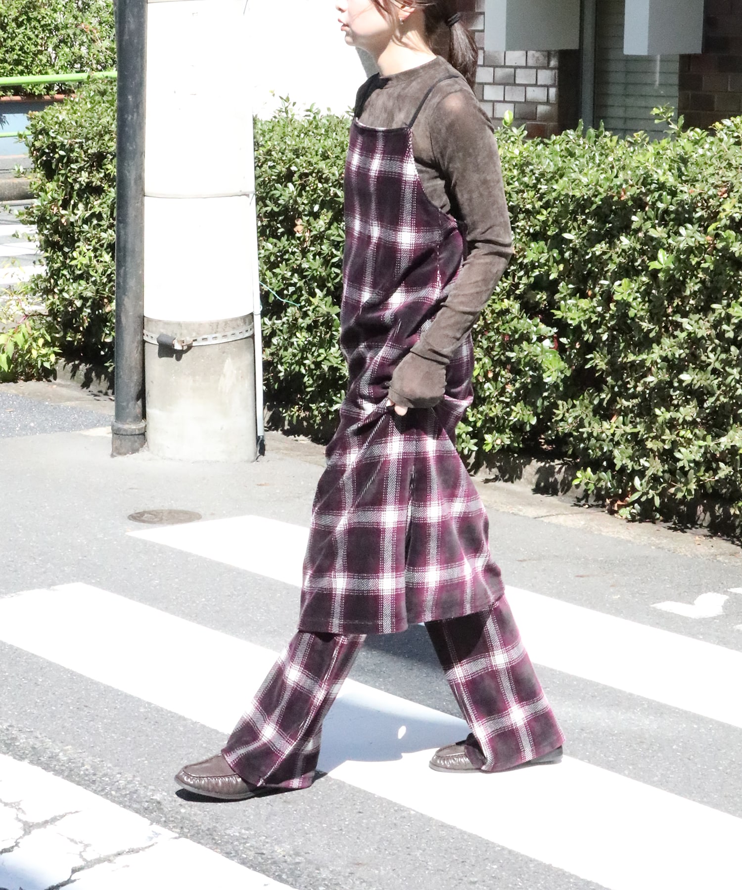 別注Ombre Check Camisole Dress PHEENY
