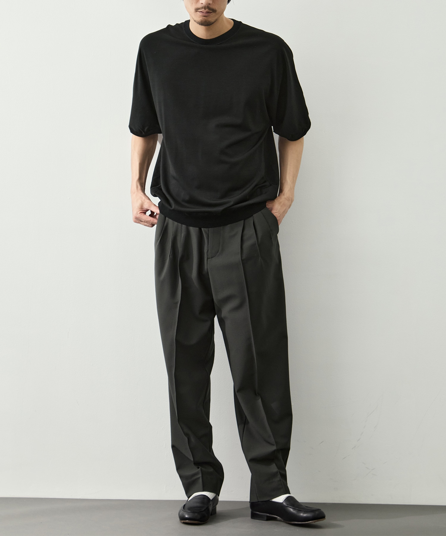 3-Tuck Drawstring Easy Pants GOOD PEOPLE GOOD STITCHING GOOD PRODUCT