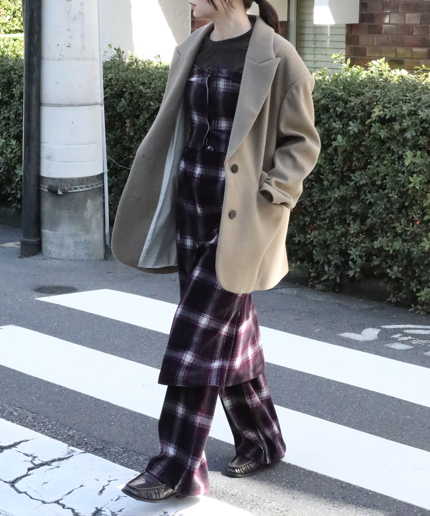 別注Ombre Check Camisole Dress PHEENY