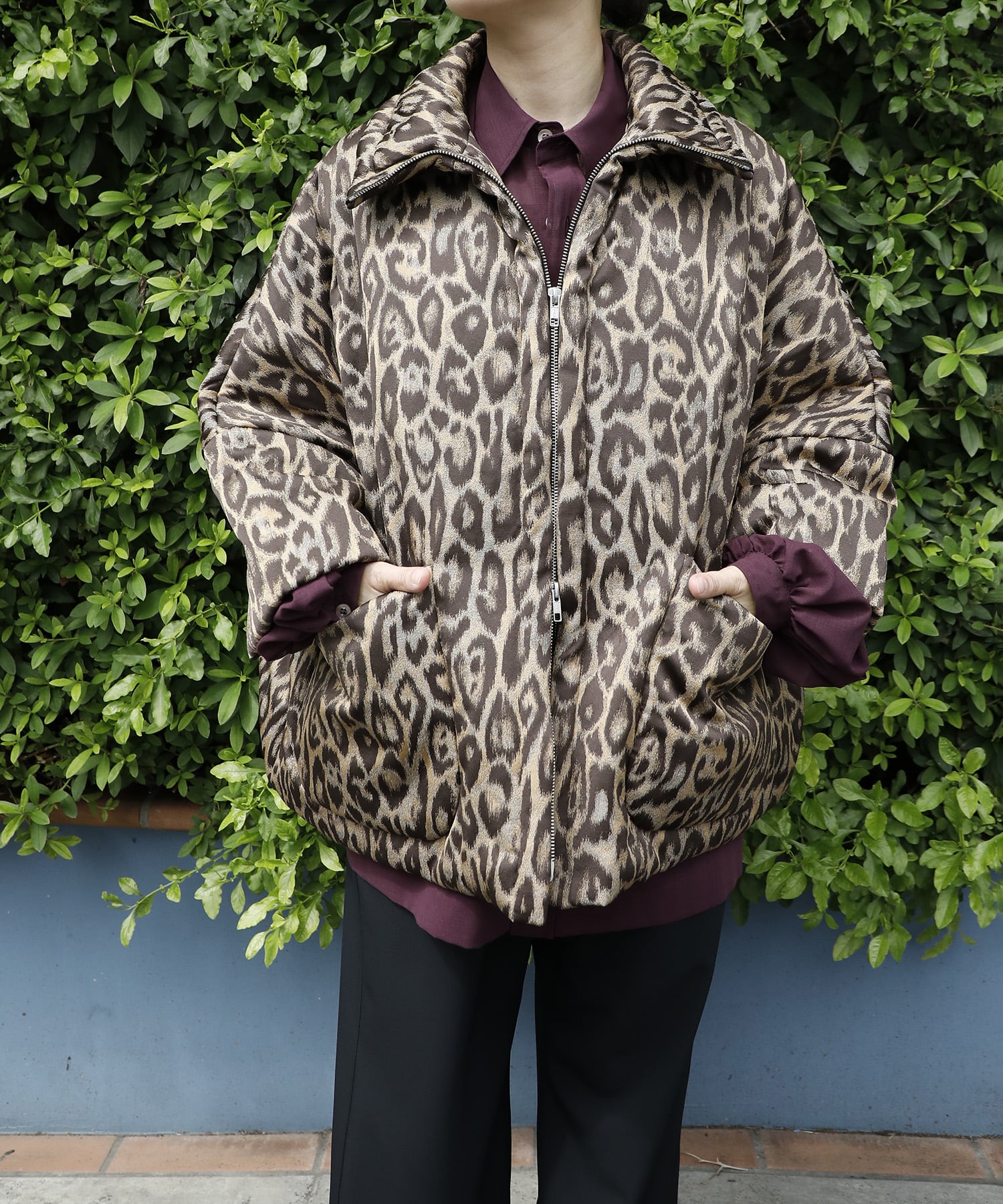 JACQUARD LEOPARD BATTING CT TOURNON.