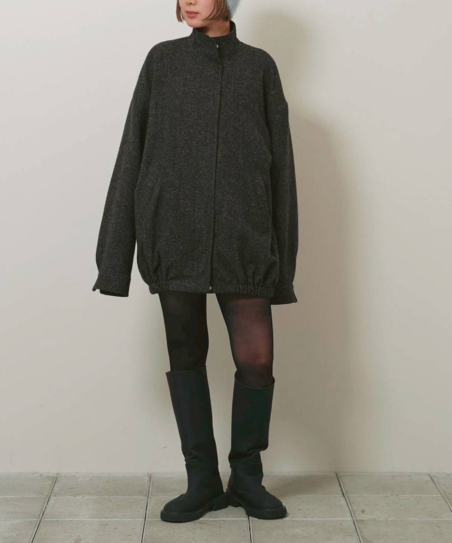 Silknep Tweed Blouson TODAYFUL