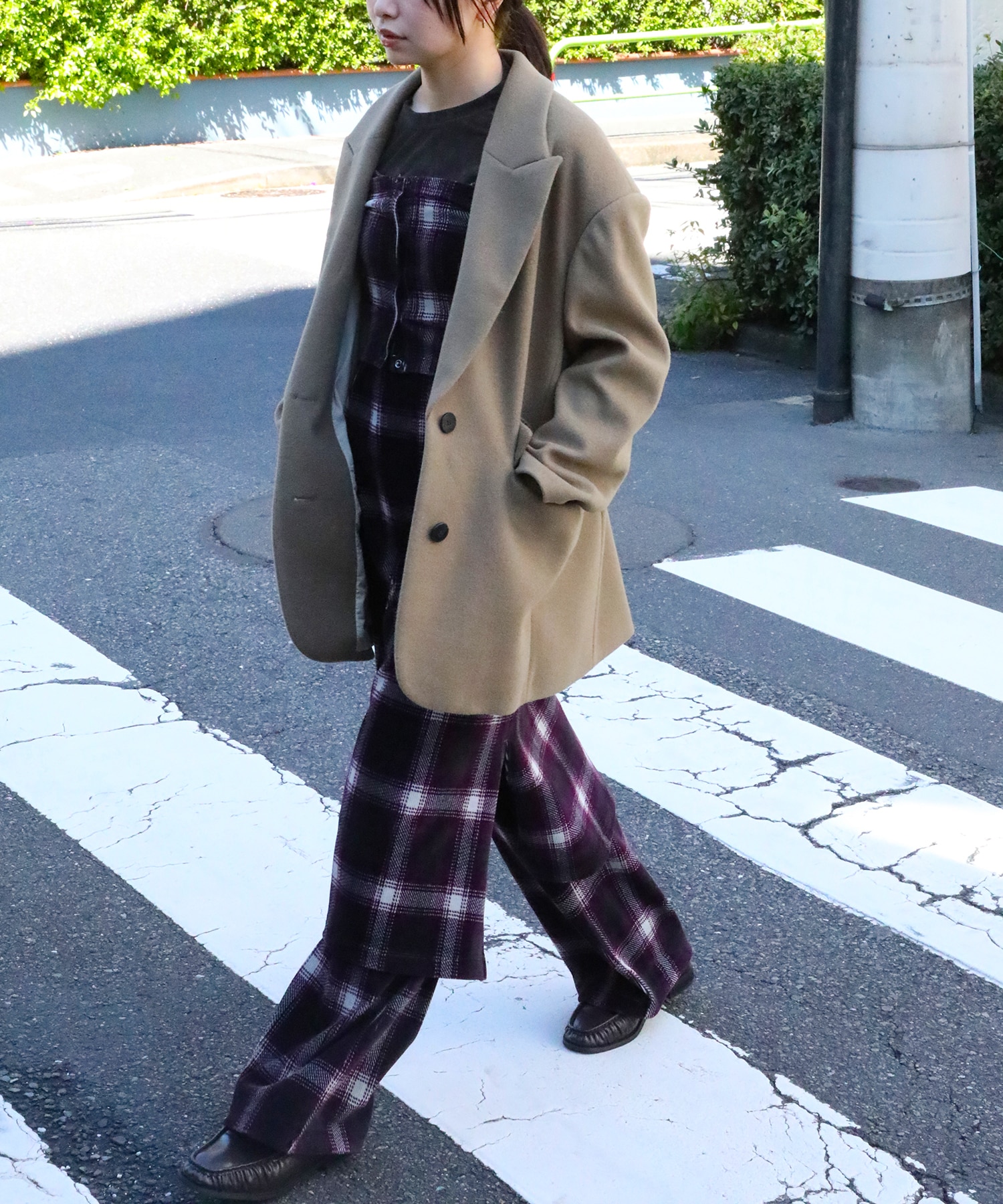 Needle rever stretch Jacket Coat PHEENY