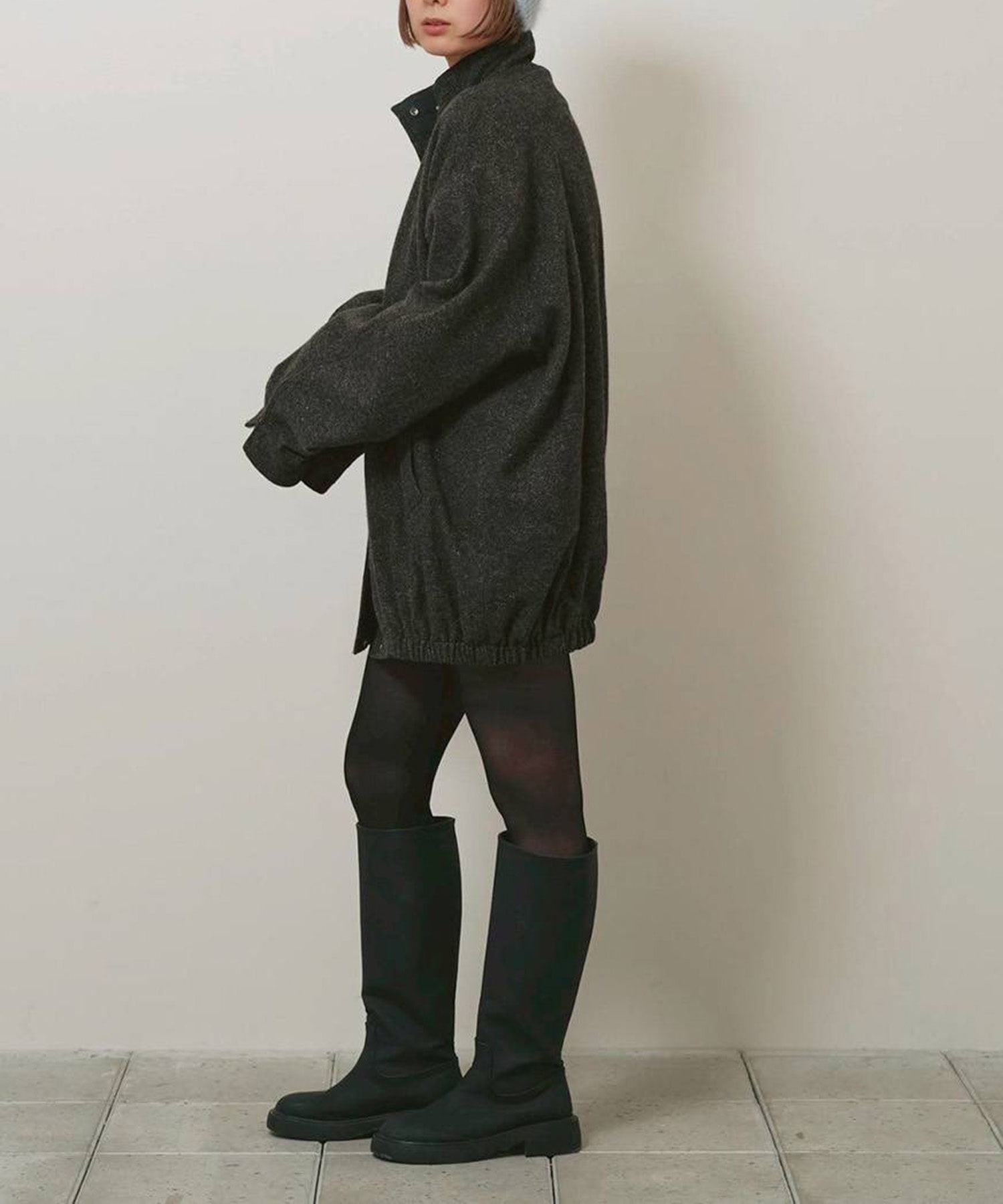 Silknep Tweed Blouson TODAYFUL