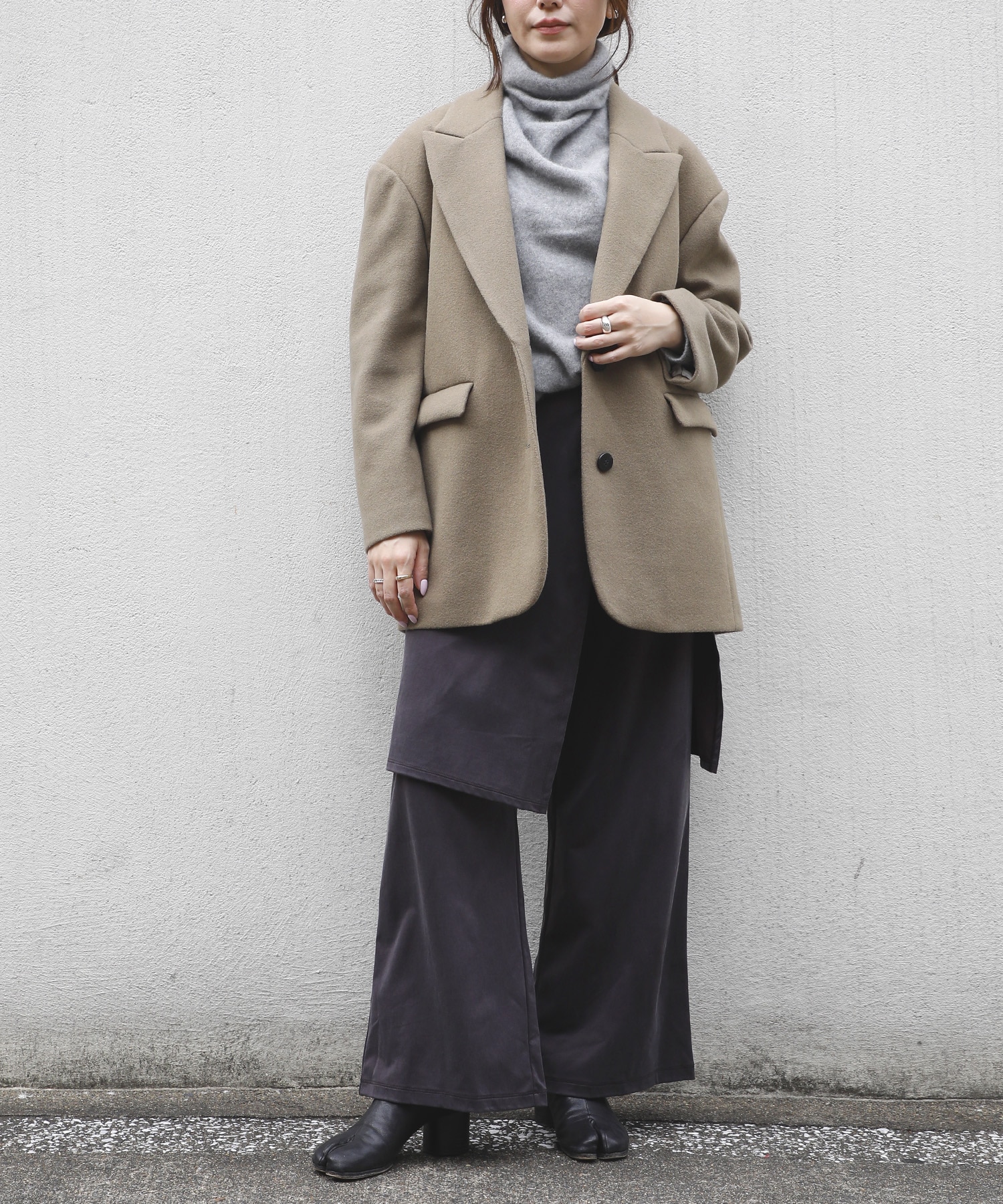 Needle rever stretch Jacket Coat PHEENY