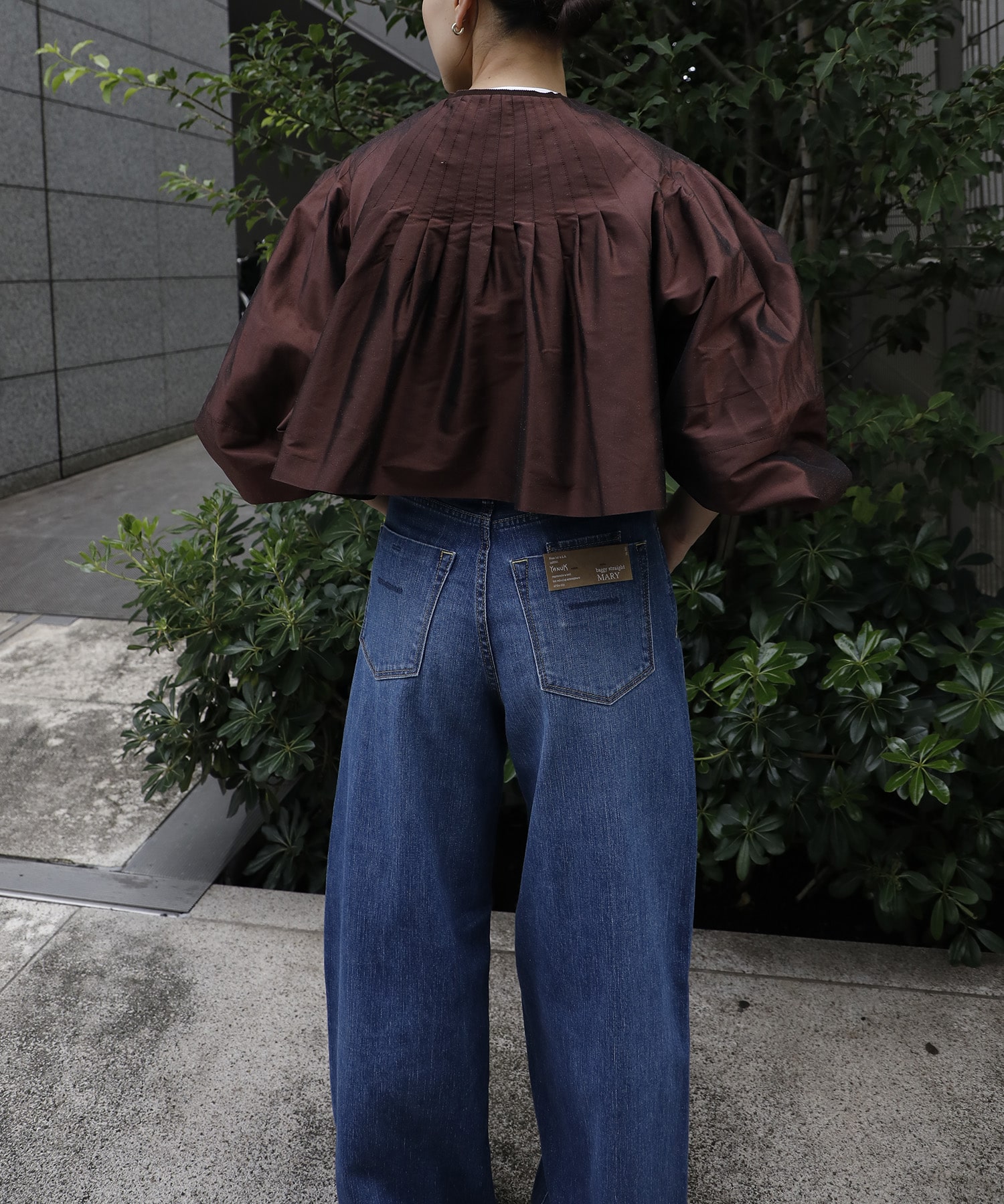 SILK DUPION CROPPED JK TOURNON.