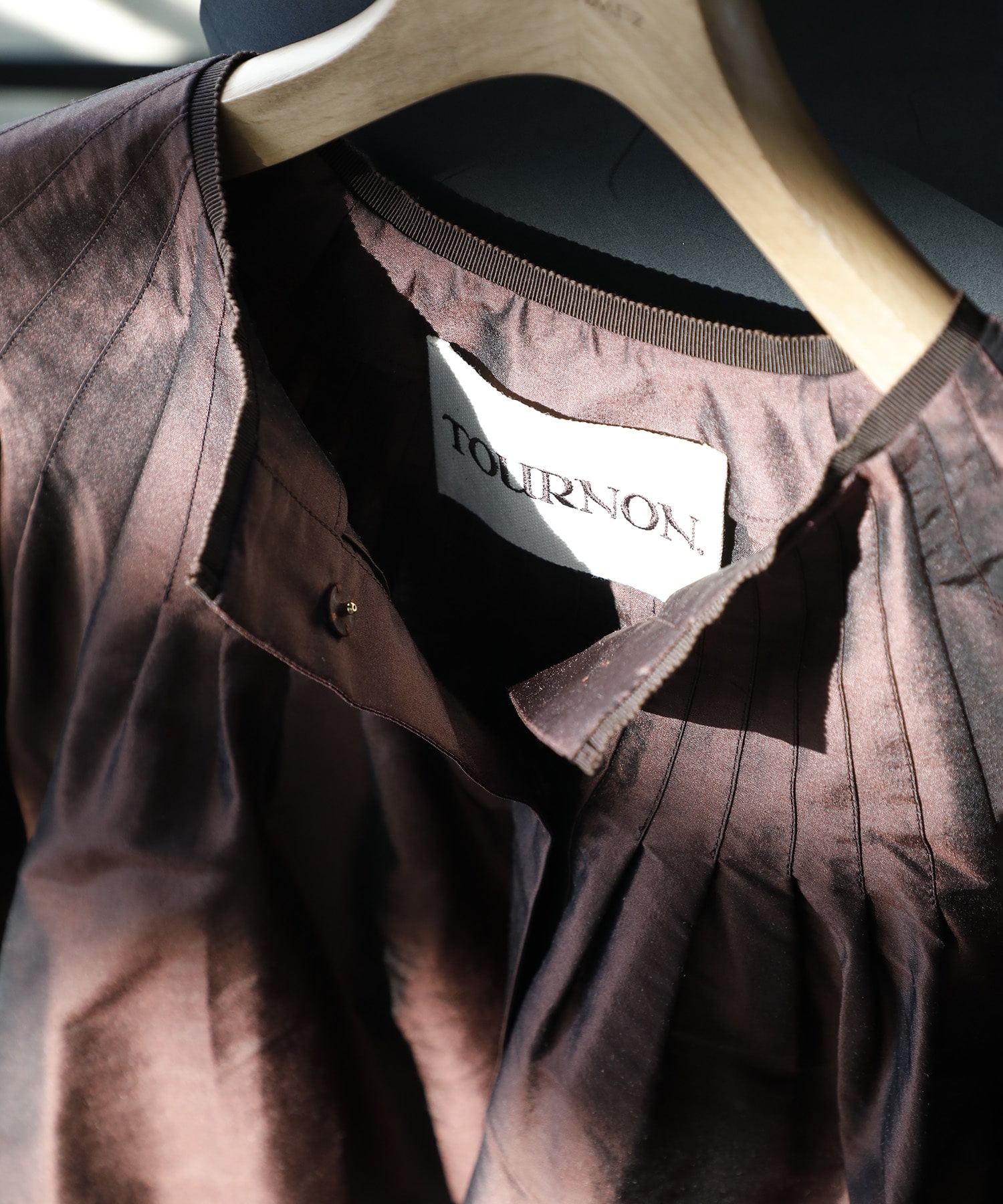 SILK DUPION CROPPED JK TOURNON.