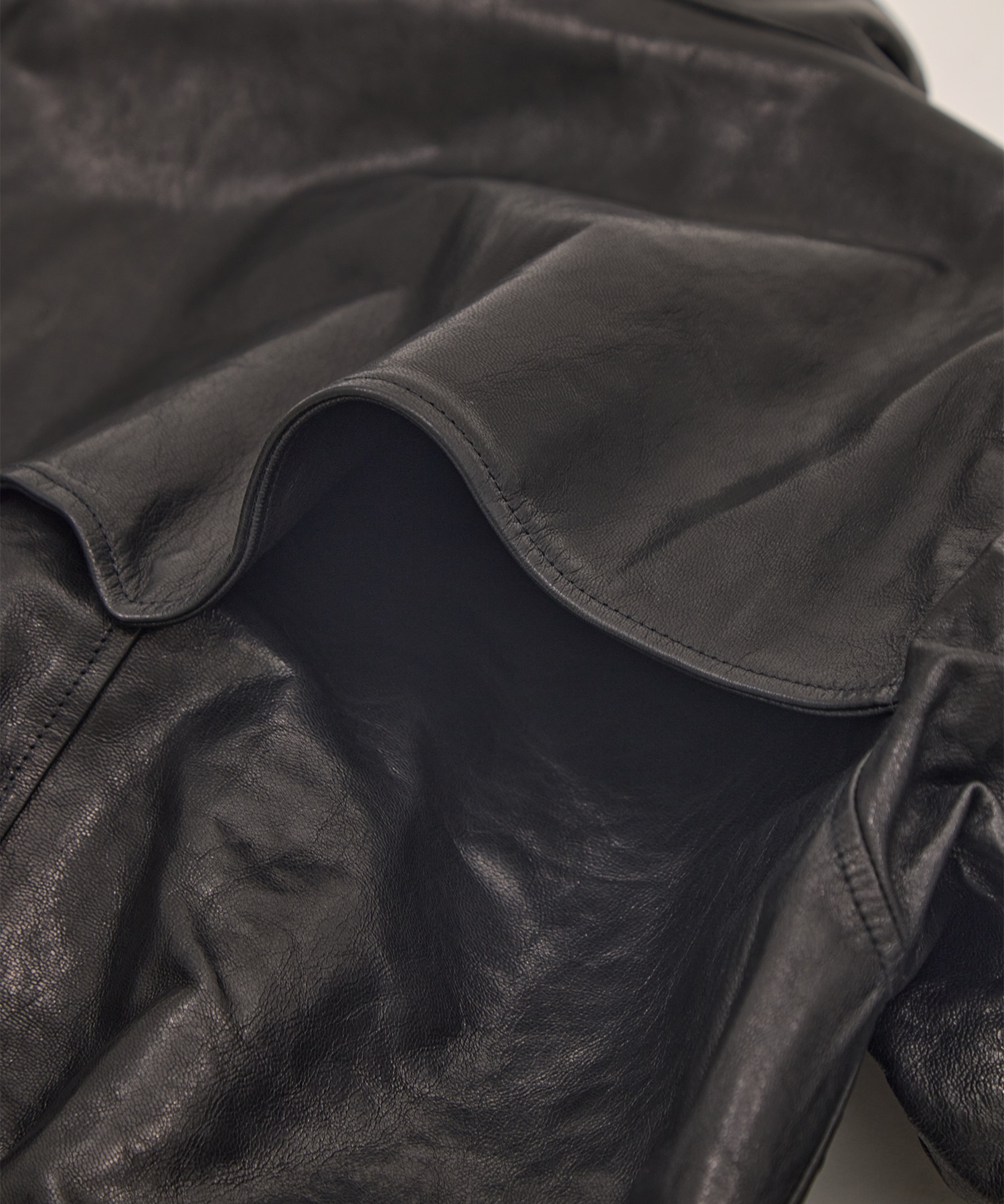 Goat leather short blouson 08sircus