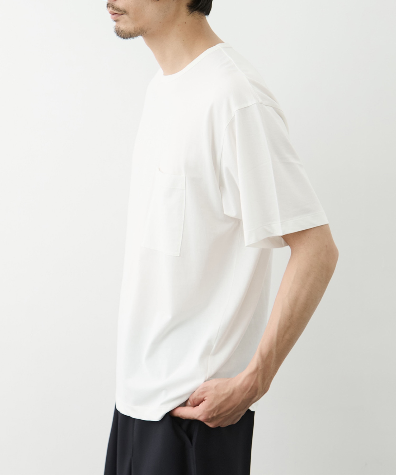 BROAD AIR JERSEY POCKET T-SHIRT BATONER
