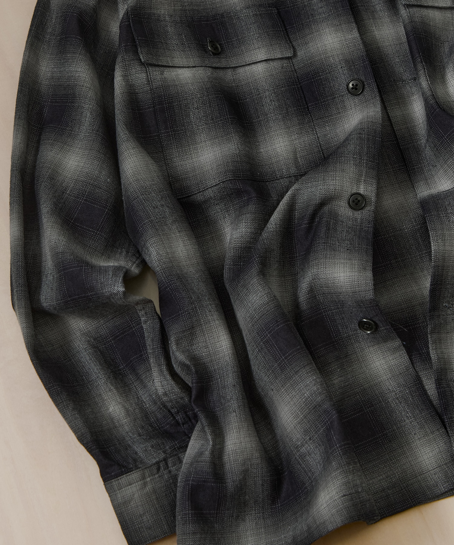 ロープインディゴオンブレCPOシャツ KEY TIMEZ