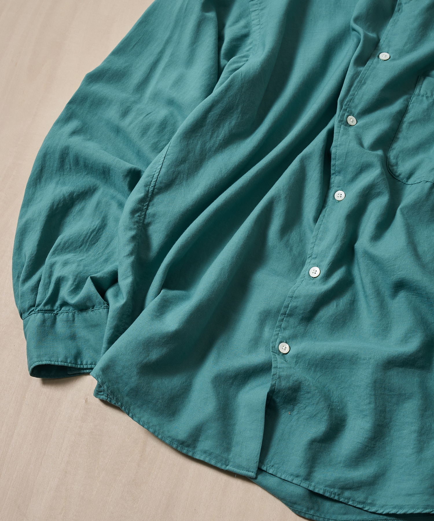Cotton Silk Twill Garment-dyed Loosed Shirt YOKE