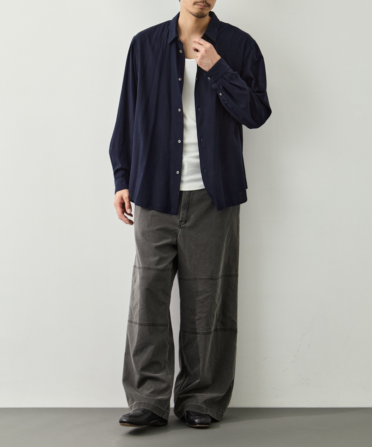 COTTON SILK VIERA LOOSE FIT SHIRT ATON