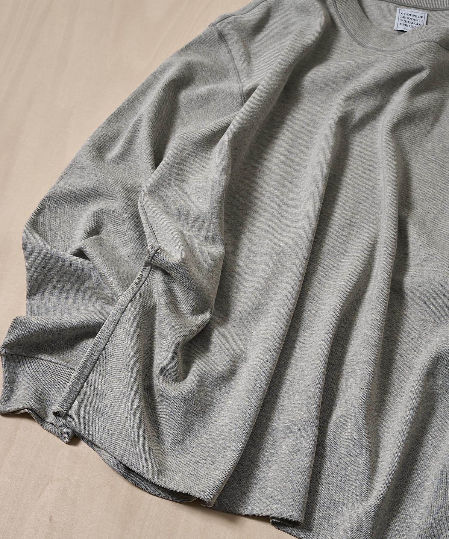 High Wet Rib Long Sleeve Pull Over GOOD PEOPLE GOOD STITCHING GOOD PRODUCT