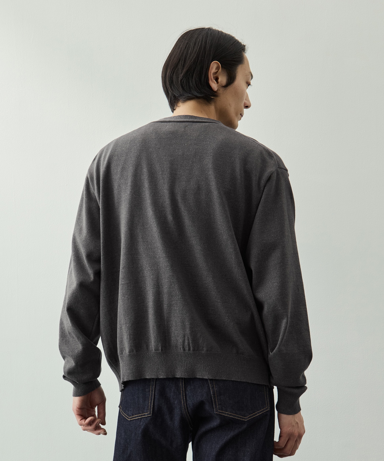 コットンリネンニットカーディガン KEY TIMEZ